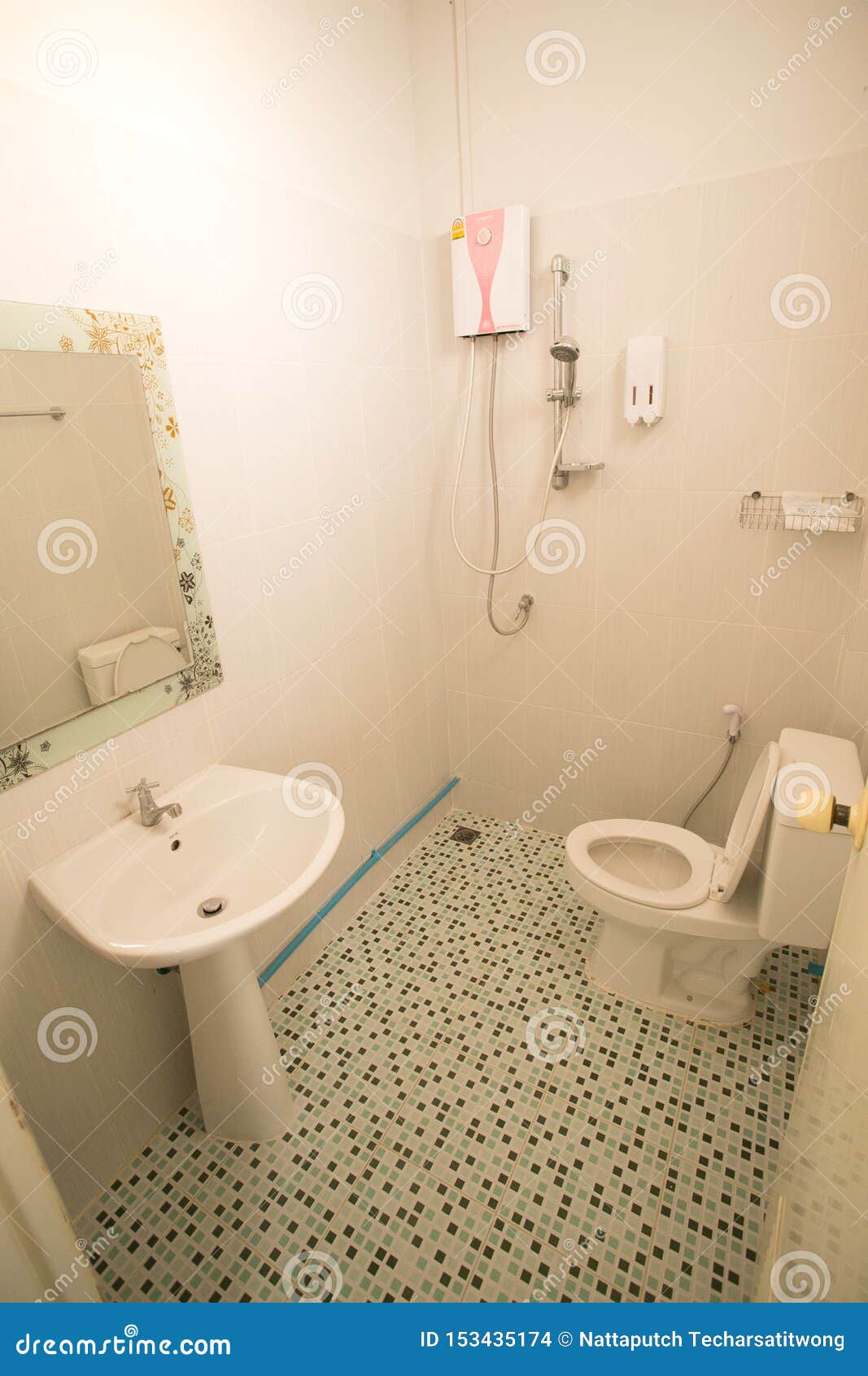 Clean Bathroom with Natural Light Stock Photo Image of indoor, home