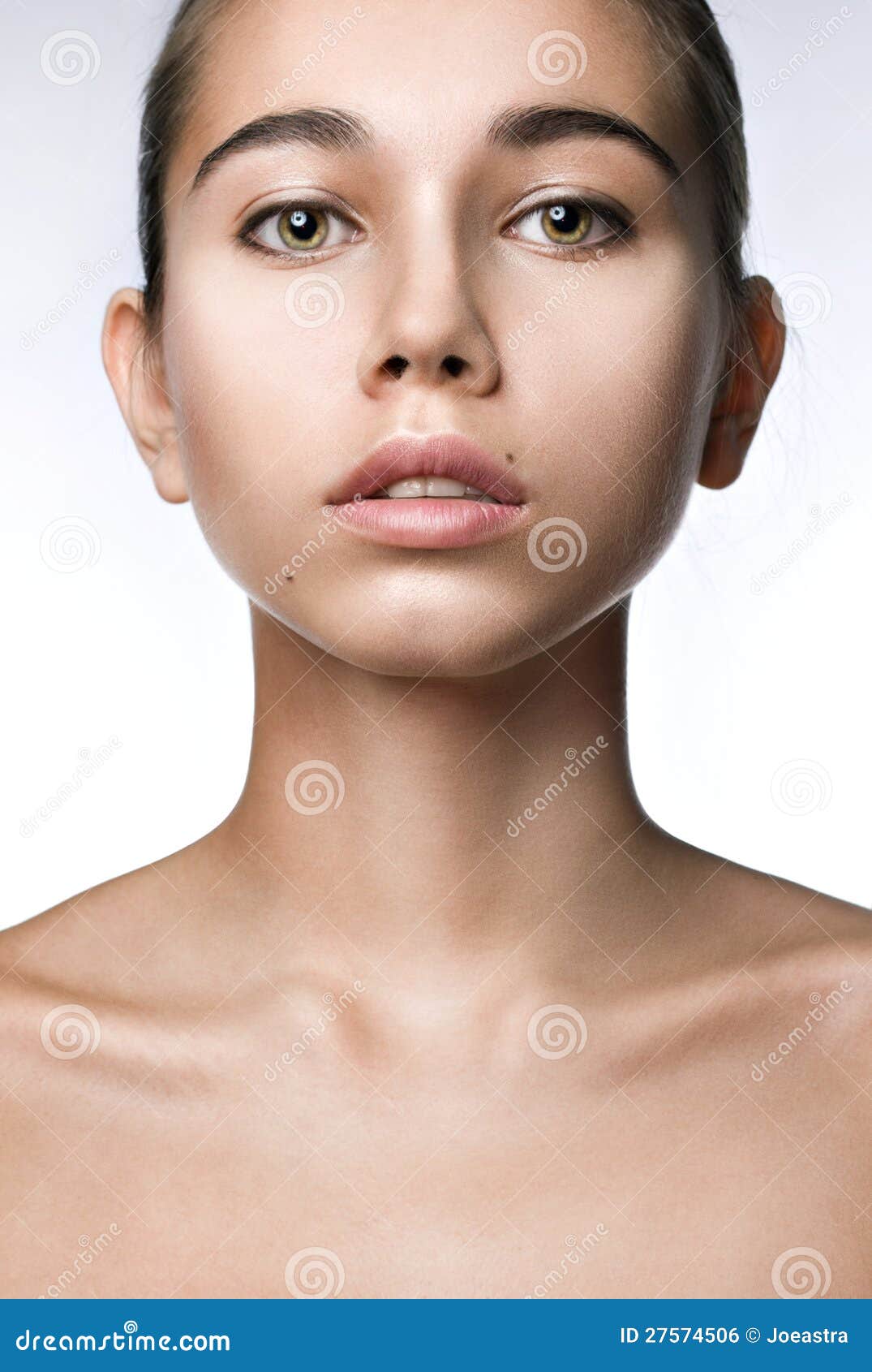 Clean Beauty Frontal Portrait Royalty Free Stock Image 