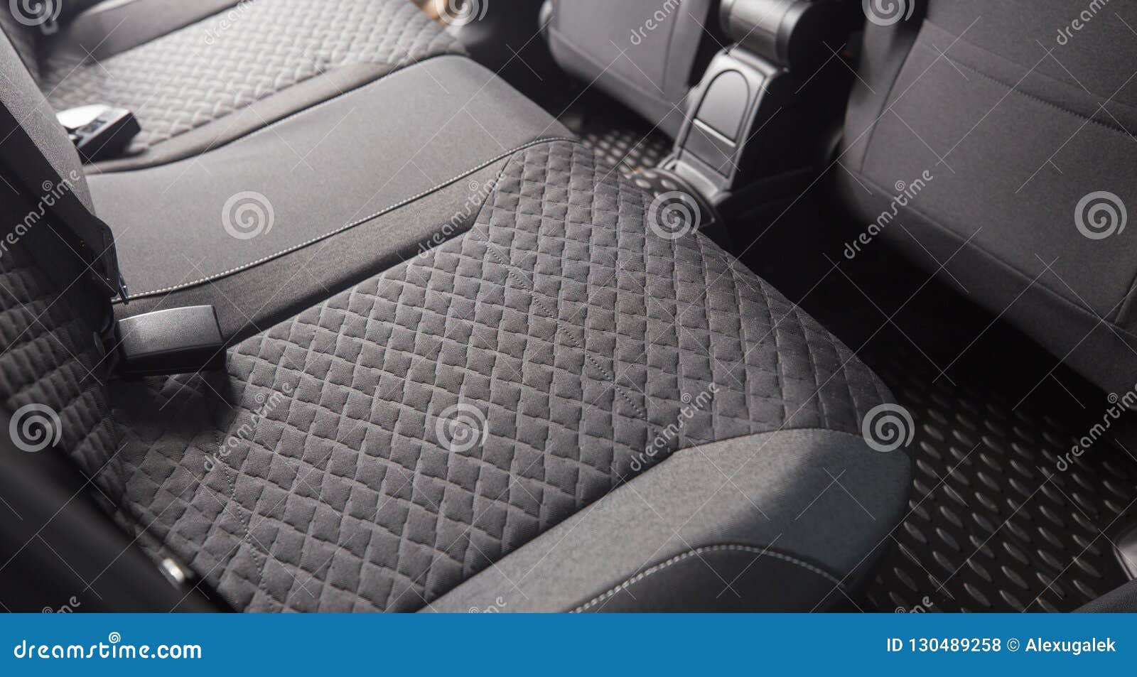 Clean Black Car Seats Stock Photo Image Of Inside Leather