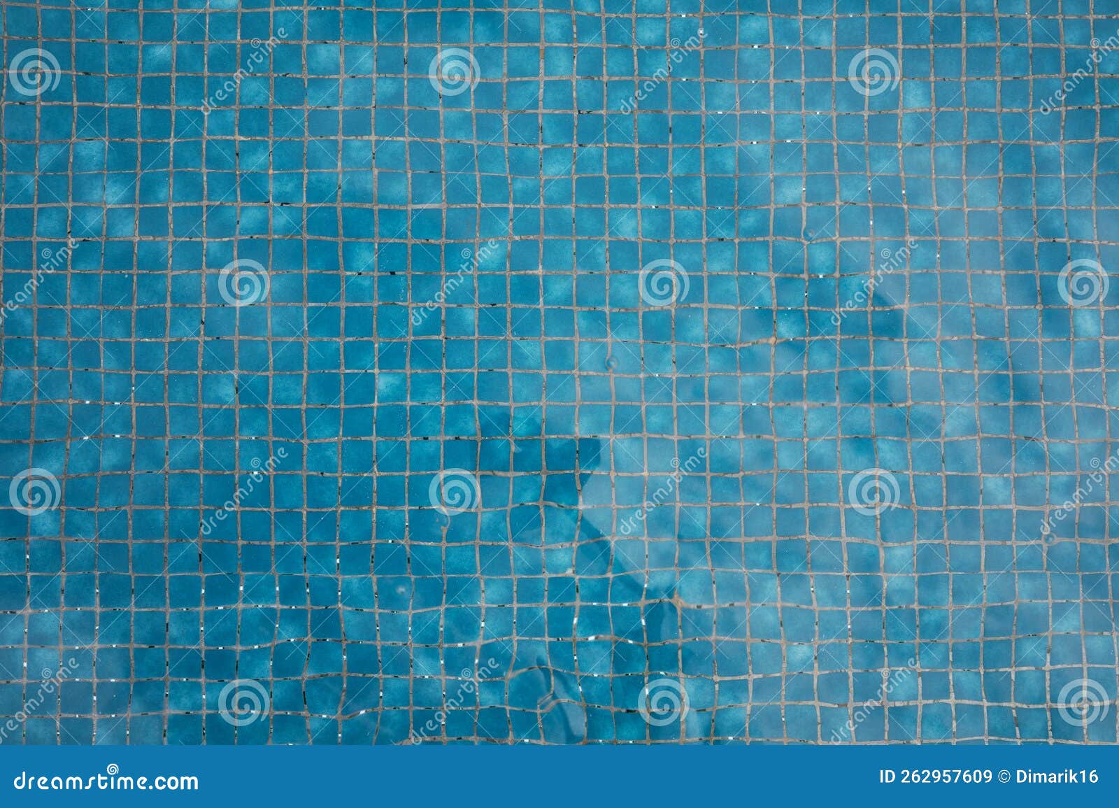 Clean Blue Square Pool Tiles Stock Image - Image of closeup, texture