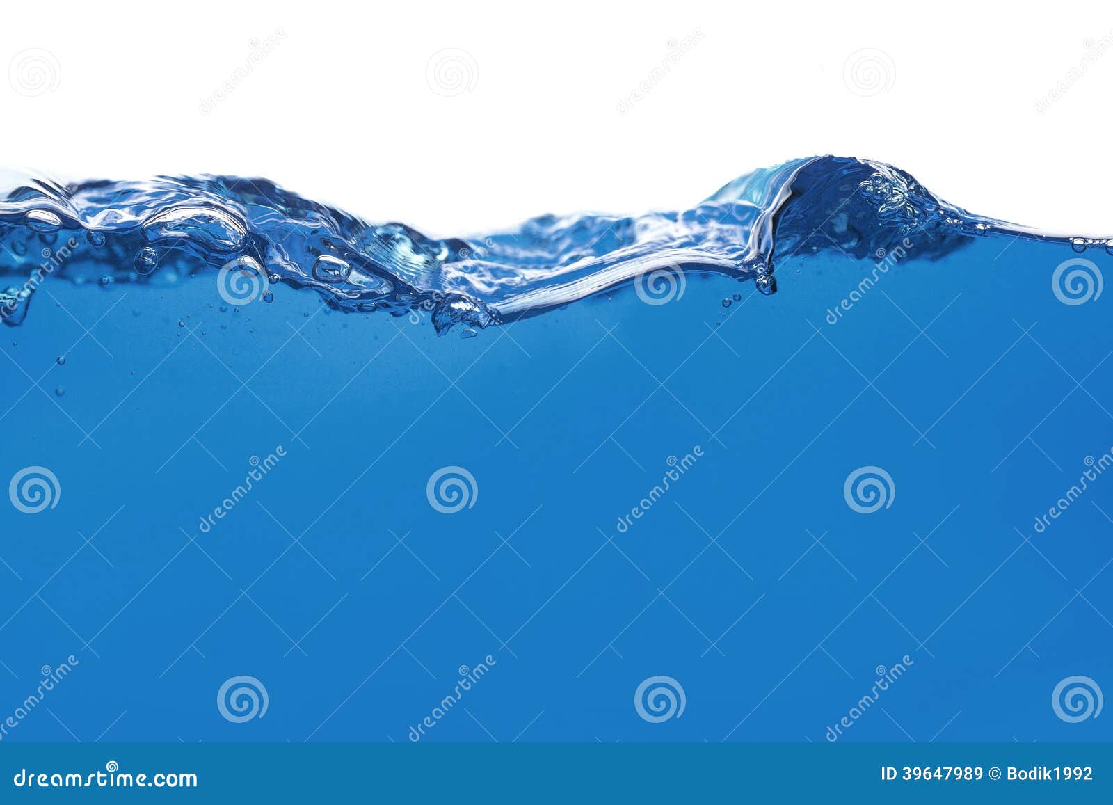 Clean blue water splash stock image. Image of bubble 39647989