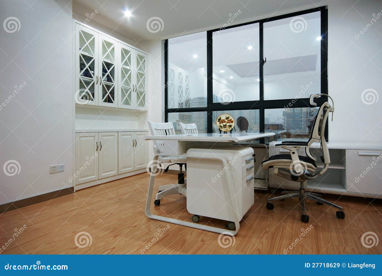 Clean and bright office stock image. Image of modern 27718629