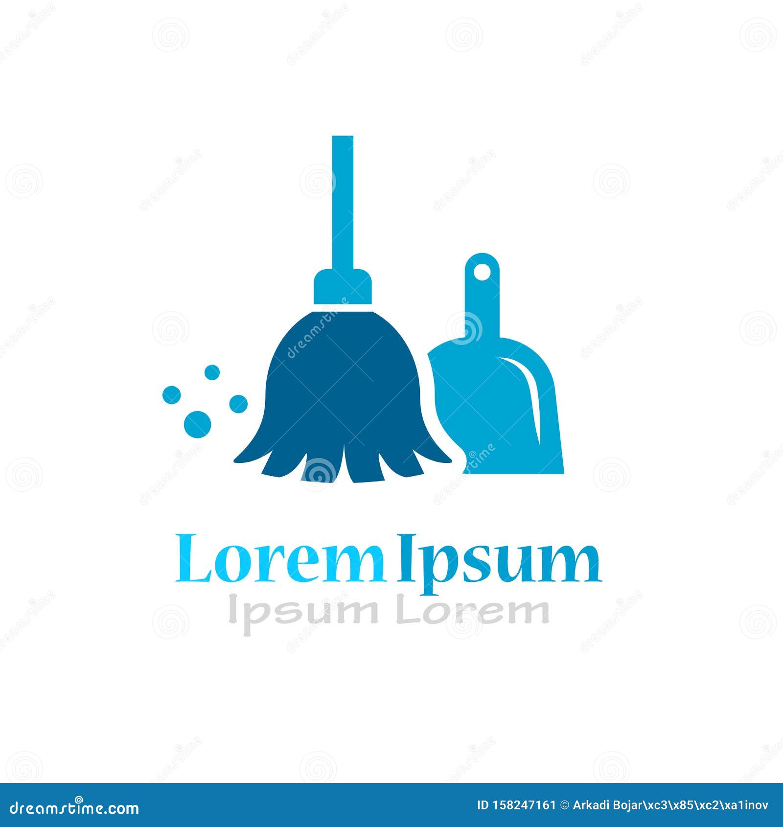 Clean broom logo stock vector. Illustration of bucket 158247161