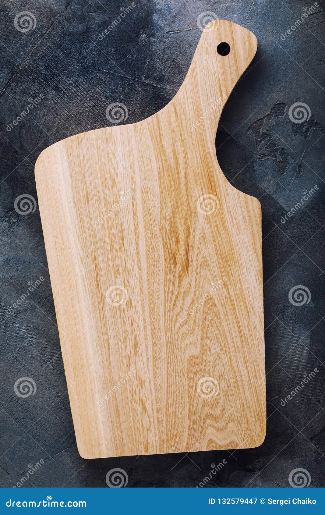 Clean Chopping Board on a Table, Top View Stock Image Image of menu