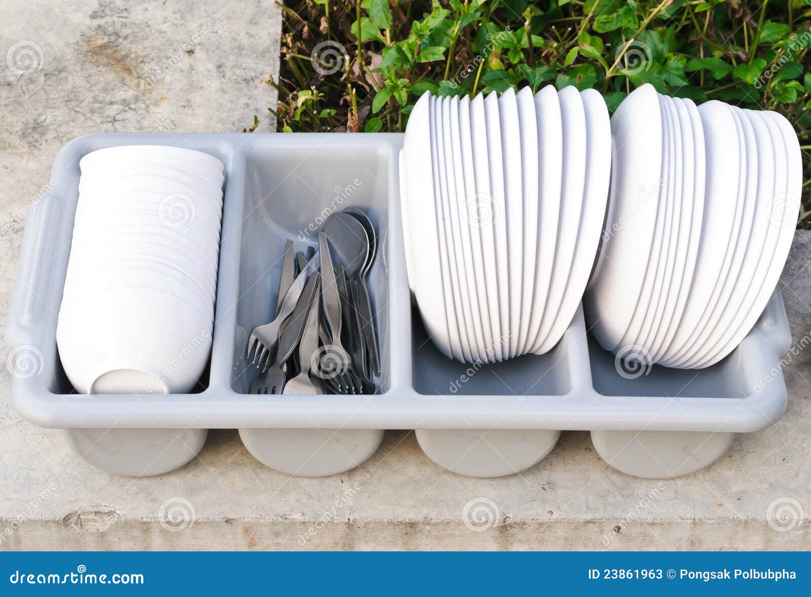 Clean food ware stock image. Image of plastic, object 23861963