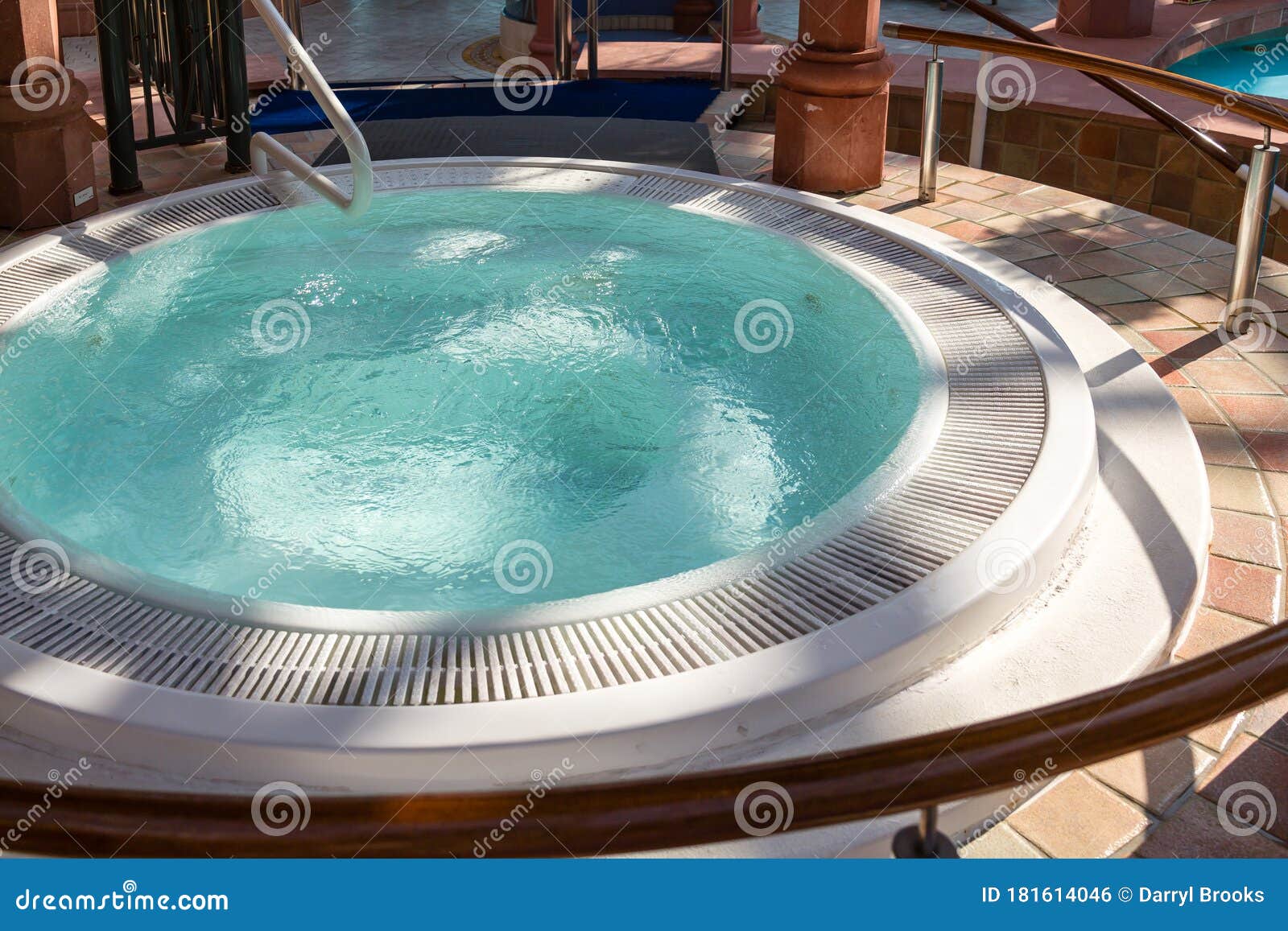 Clean Hot Tub stock photo. Image of water, relaxation 181614046