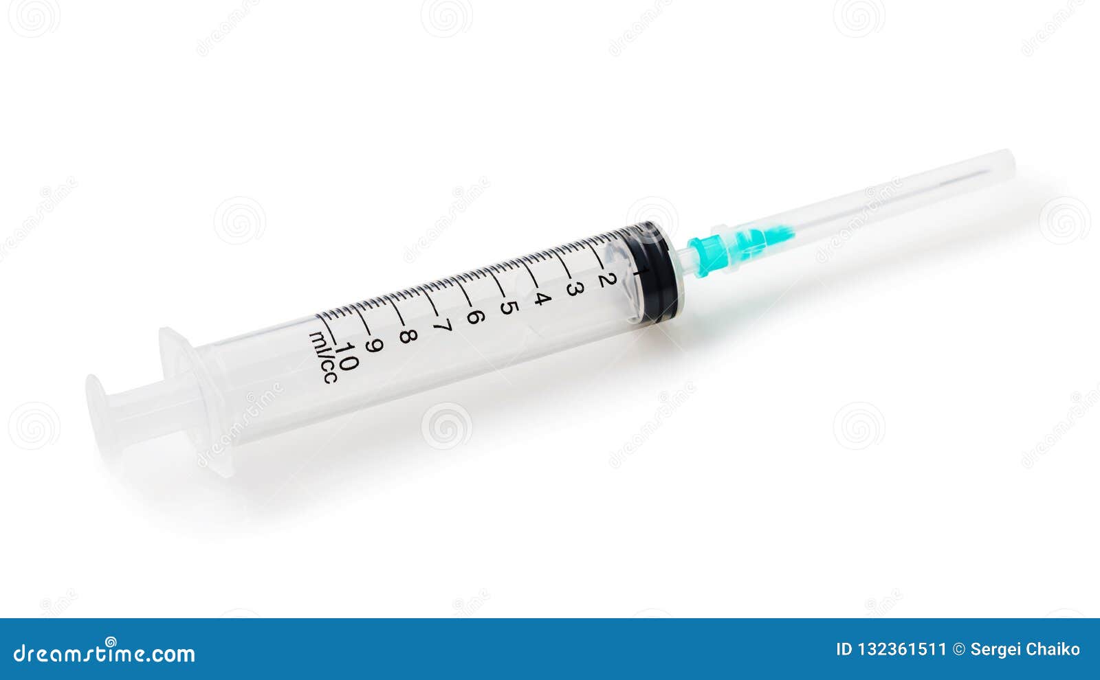 Clean Medical Syringe Isolated Stock Image Image of instrument, white