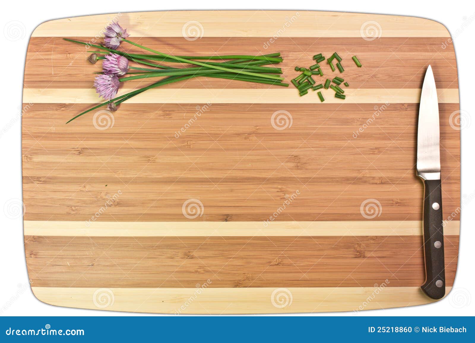 Clean and Natural Wood Cutting Board with Herbs Stock Photo Image of