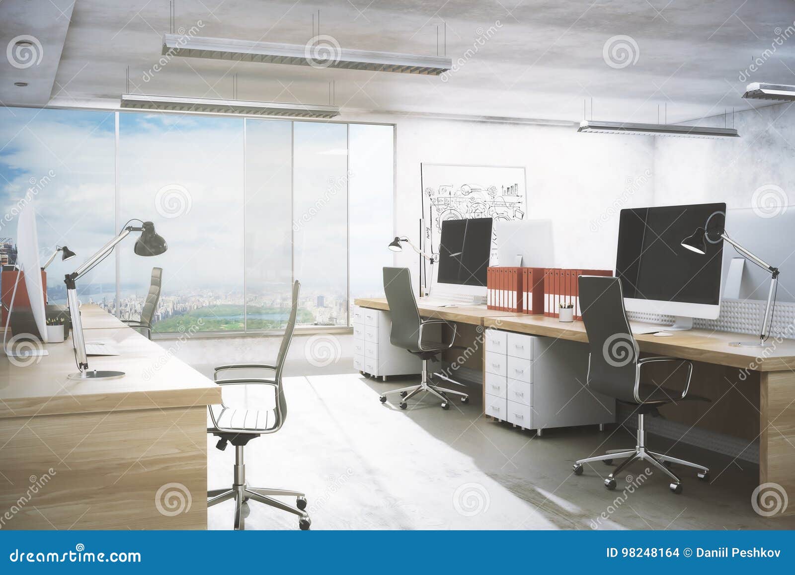 clean office interior