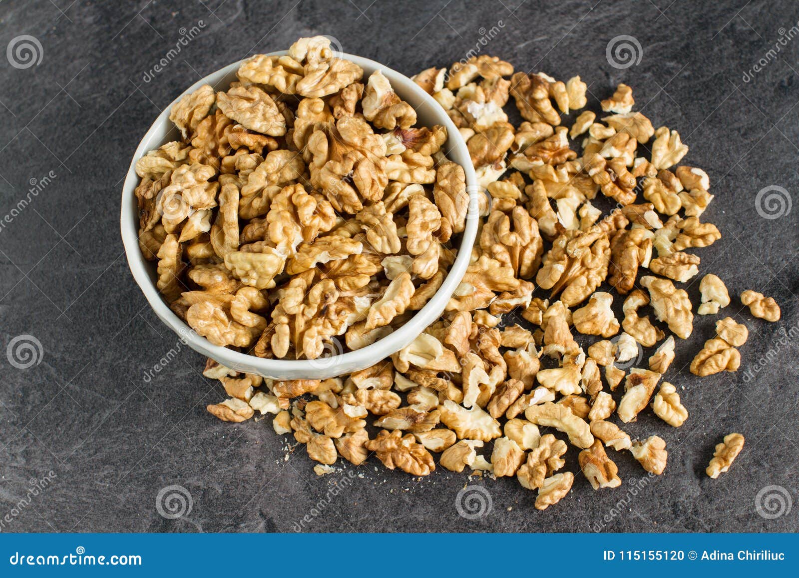 Clean Organic Raw Kernel Walnuts Stock Photo Image of fruit