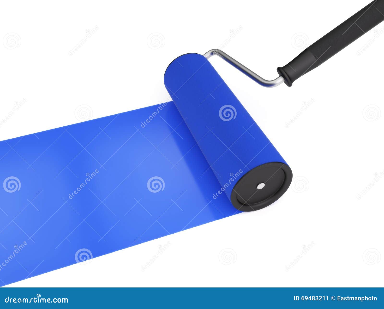 Clean Paint Roller stock illustration. Illustration of background