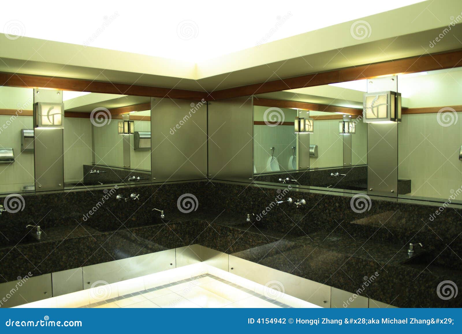 Clean restroom stock photo. Image of interior, basin, furnish 4154942