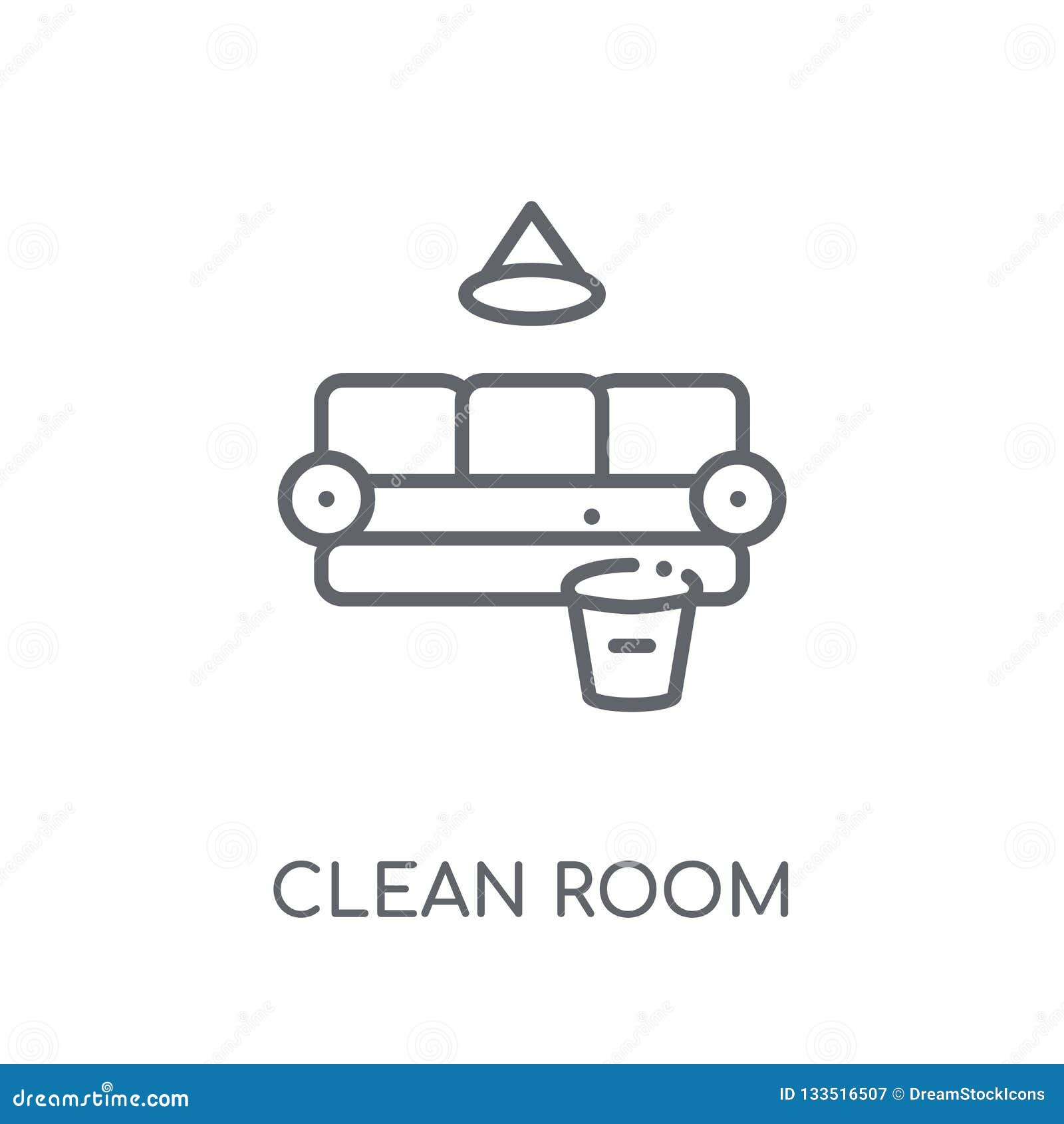 Clean Room Linear Icon. Modern Outline Clean Room Logo Concept O Stock ...