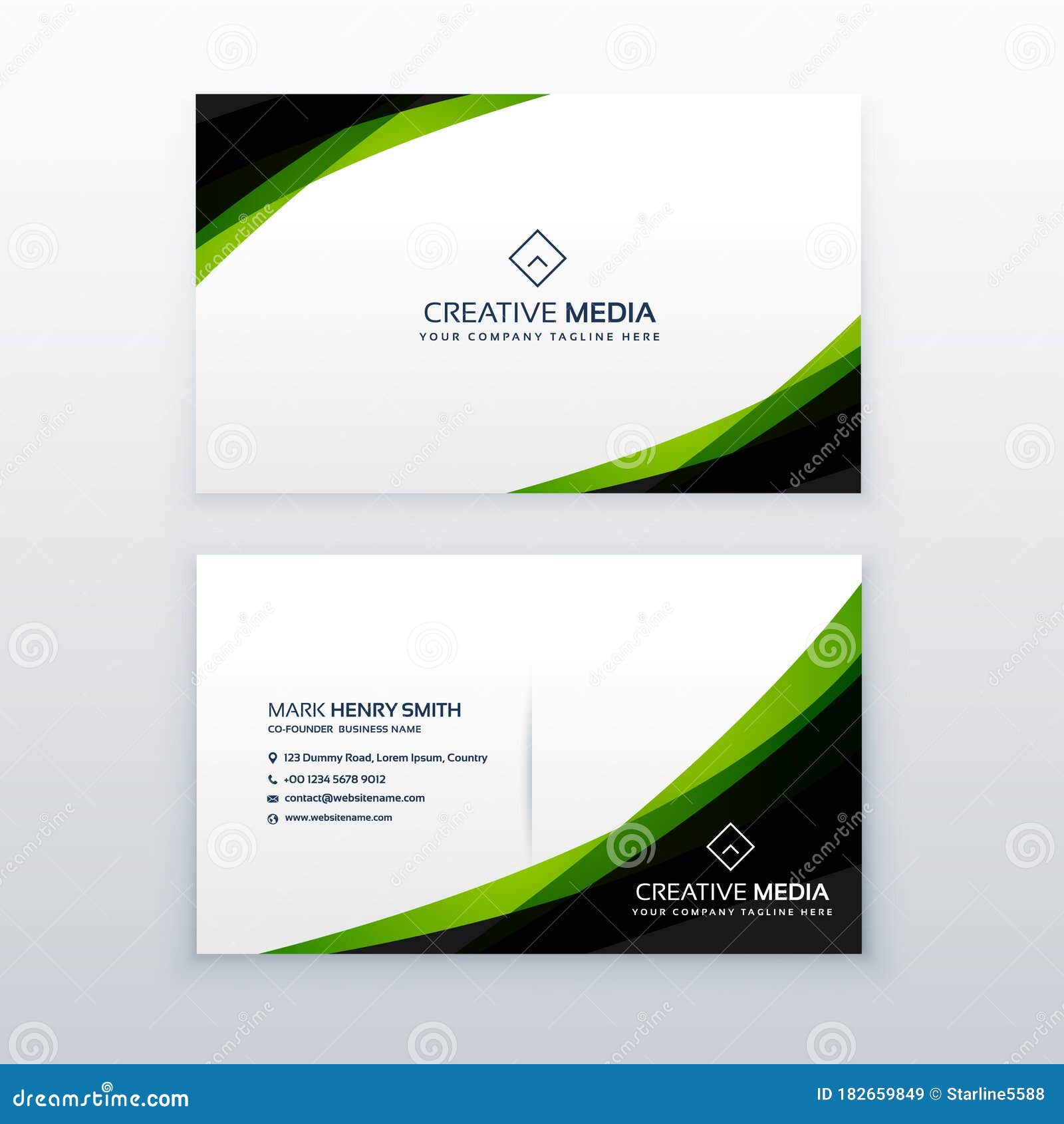 Business Card Design Template from thumbs.dreamstime.com