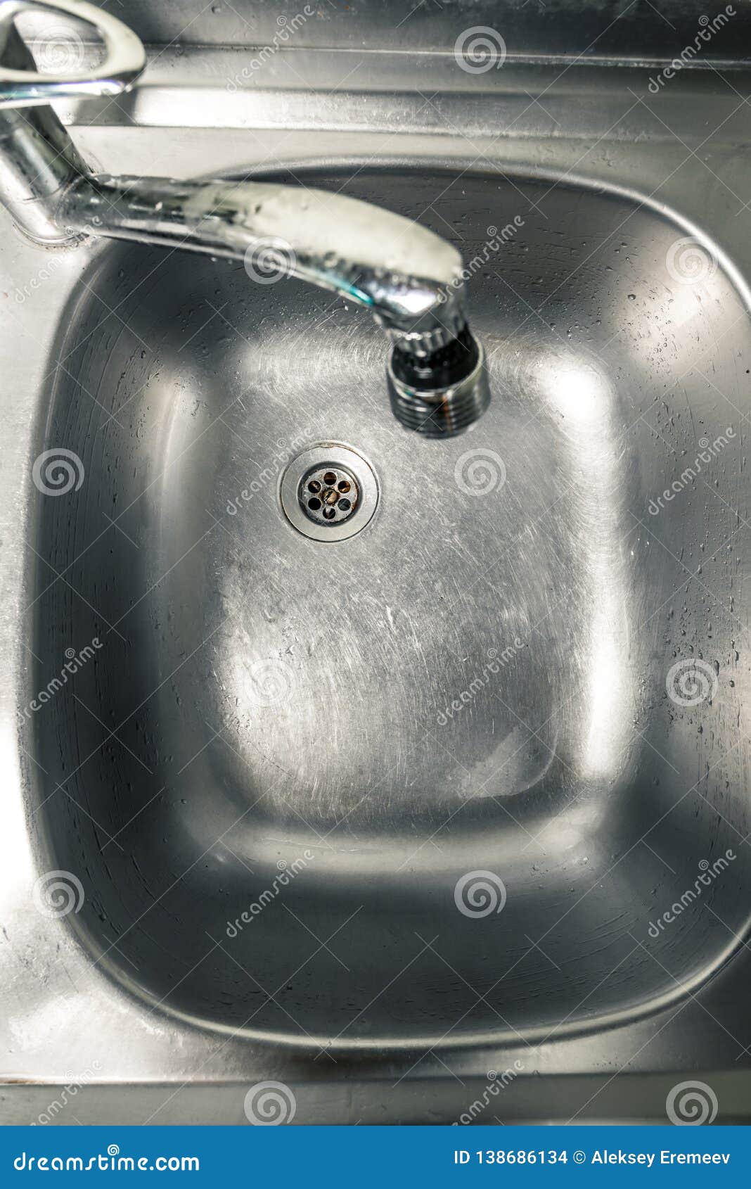 Clean Sink With Faucet Stock Photo Image Of Appliance 138686134