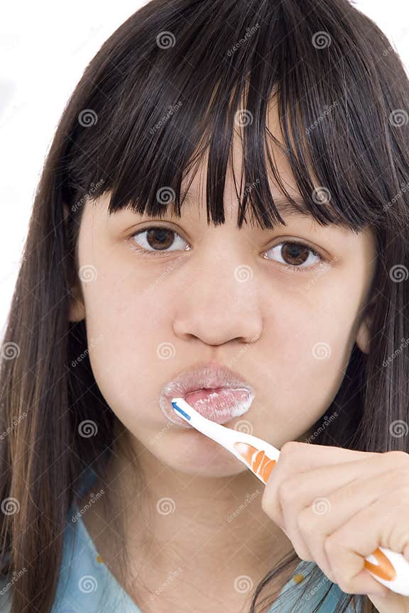 Clean teeth stock image. Image of oral, cleaning, toothbrush 4439595
