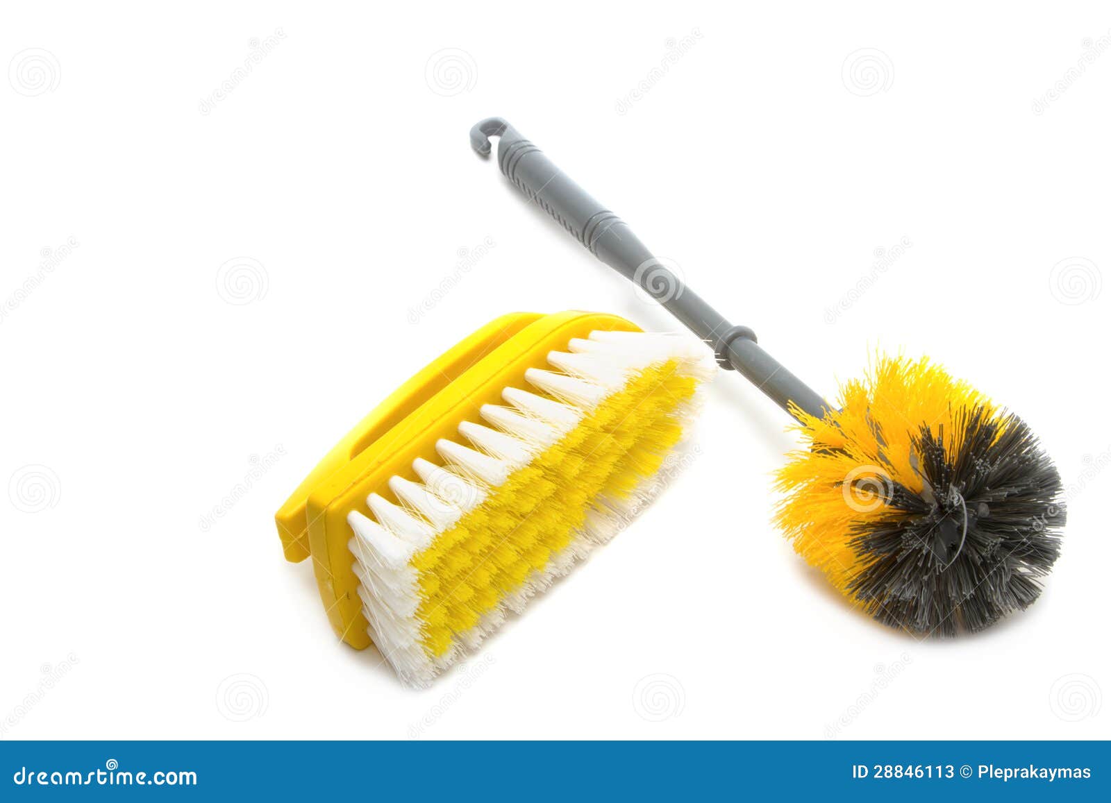 Plastic Toilet Bolts And Nuts On A Dark Background RoyaltyFree Stock