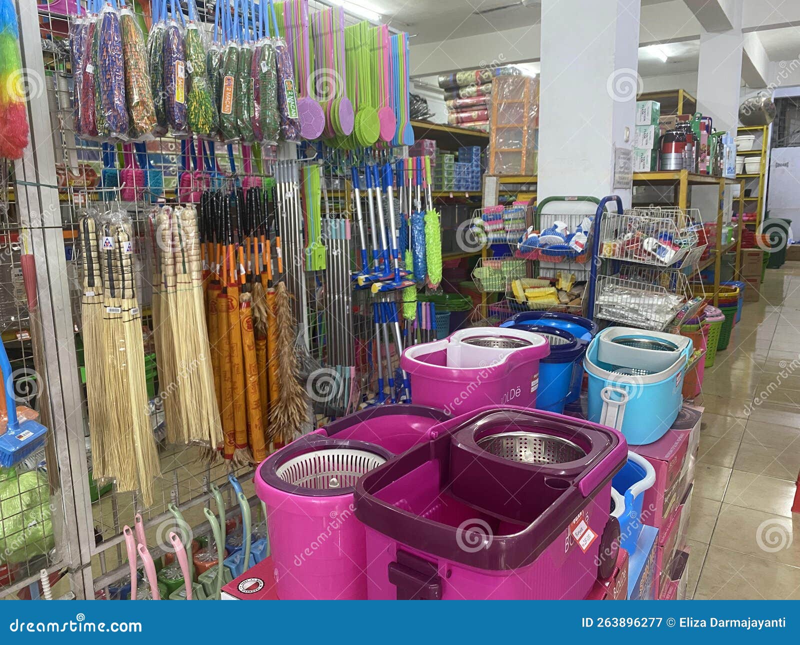 Clean Clean Tools Display in Store Editorial Photography Image of