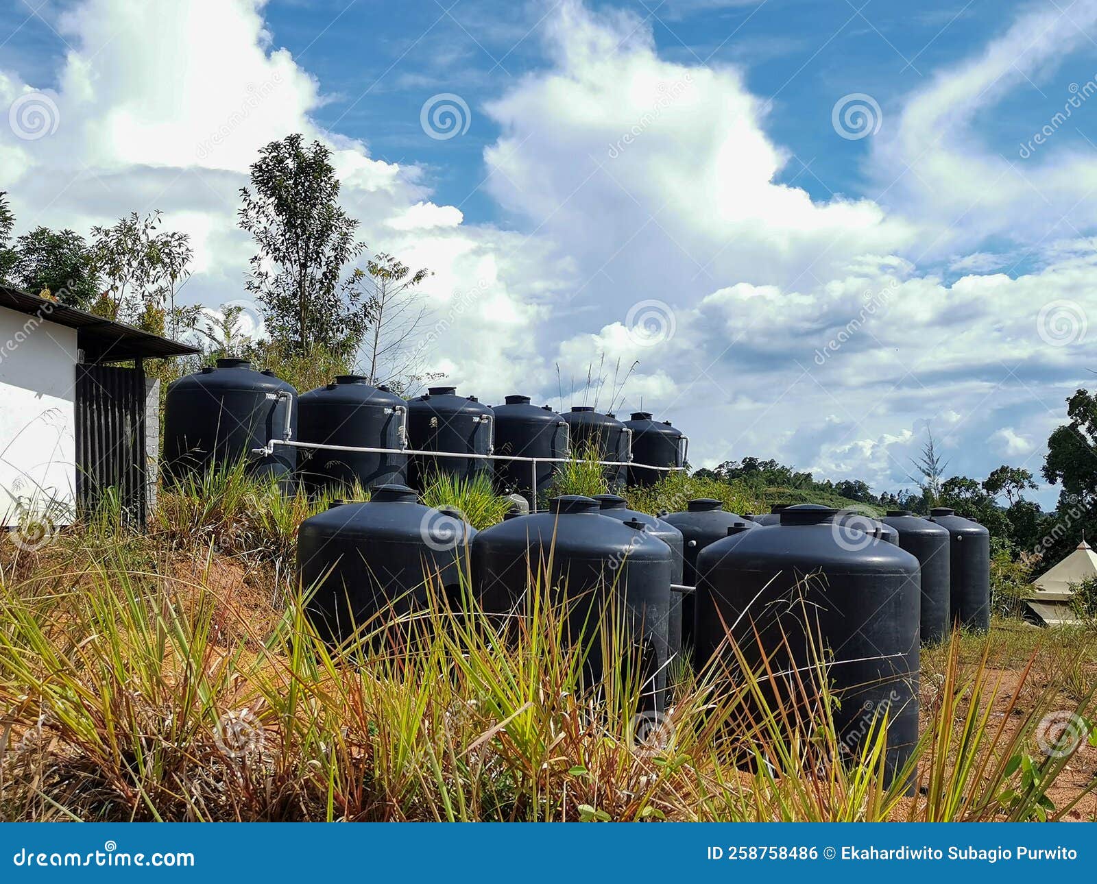 Clean Water Supply System that Serves a Homestay. Stock Photo Image