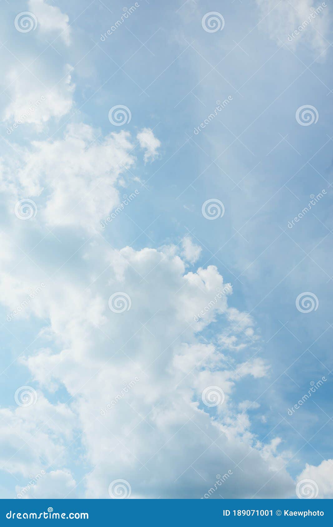 Clean White Clouds with Beautiful Blue Skies Stock Image - Image of ...