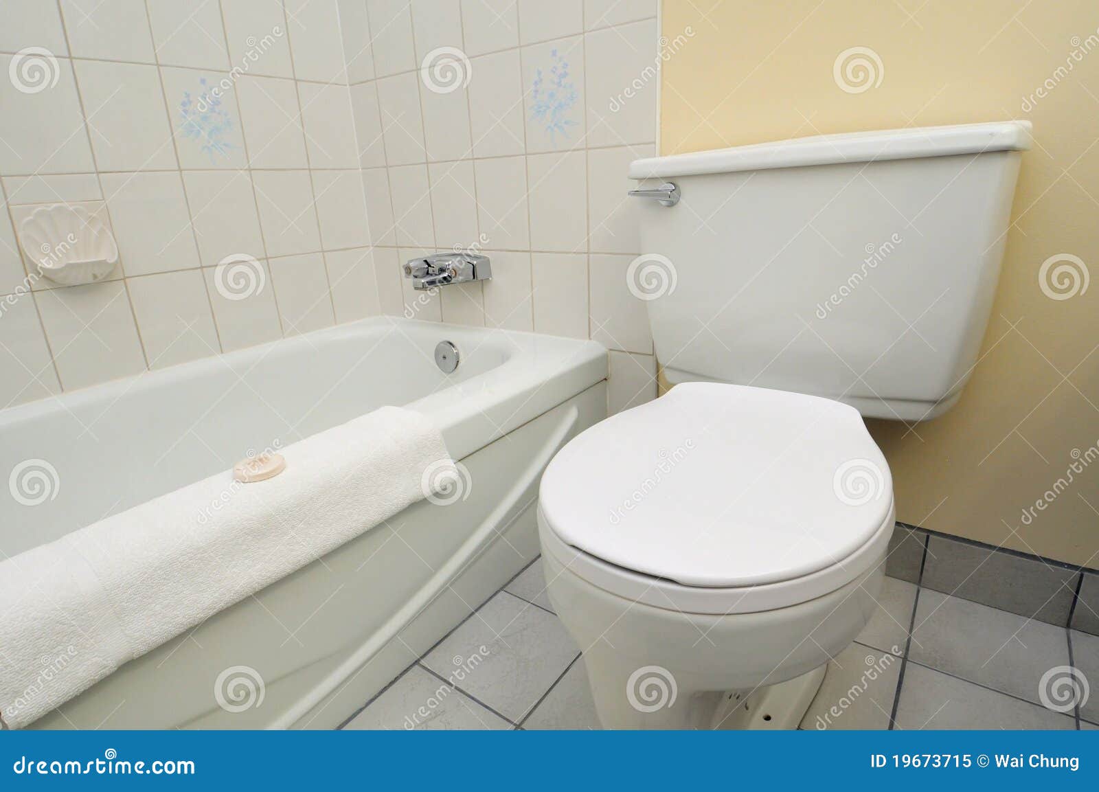Clean White Toilet and Bathtub Stock Image Image of hotel, seat 19673715