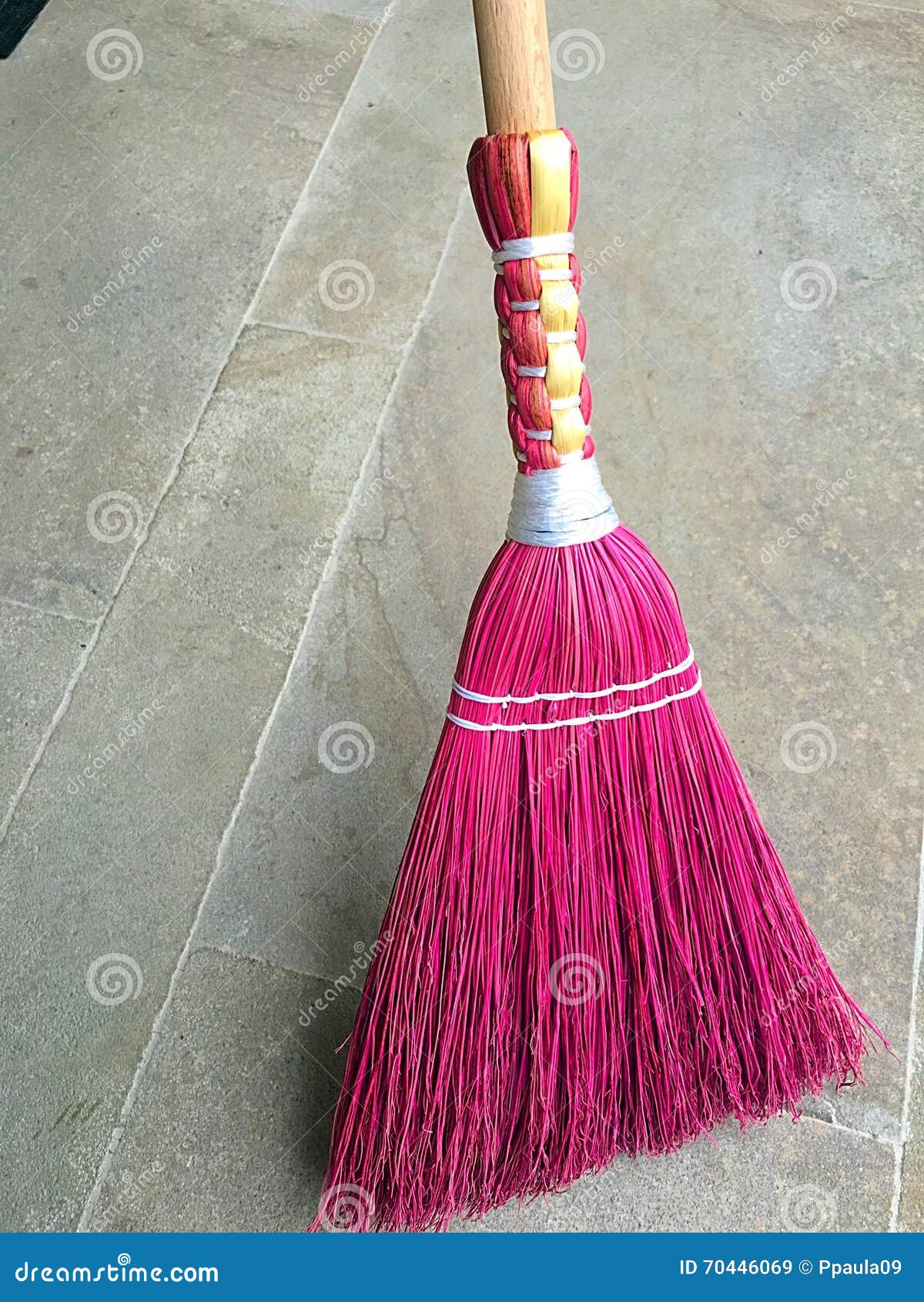 Cleaning broom stock image. Image of handmade, colored 70446069