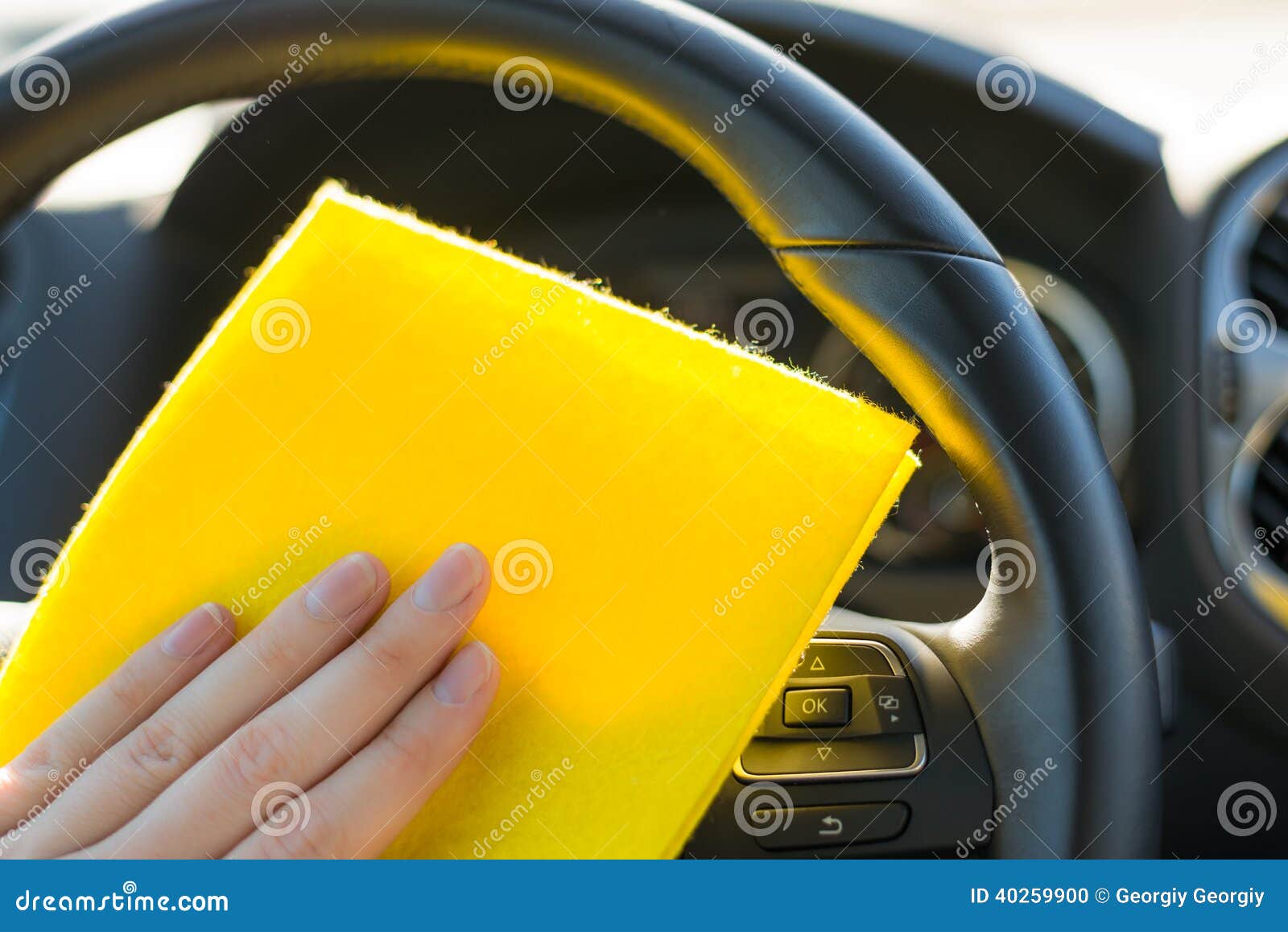 Cleaning car stock photo. Image of close, housework, leisure 40259900