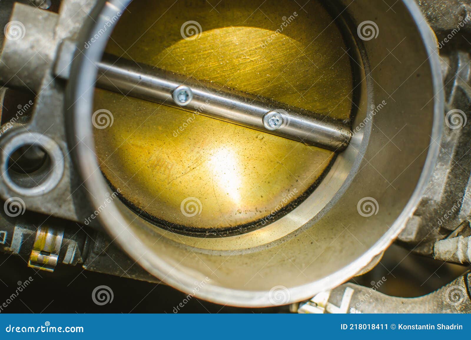 Cleaning Carburetor with Gasoline Stock Image Image of machine