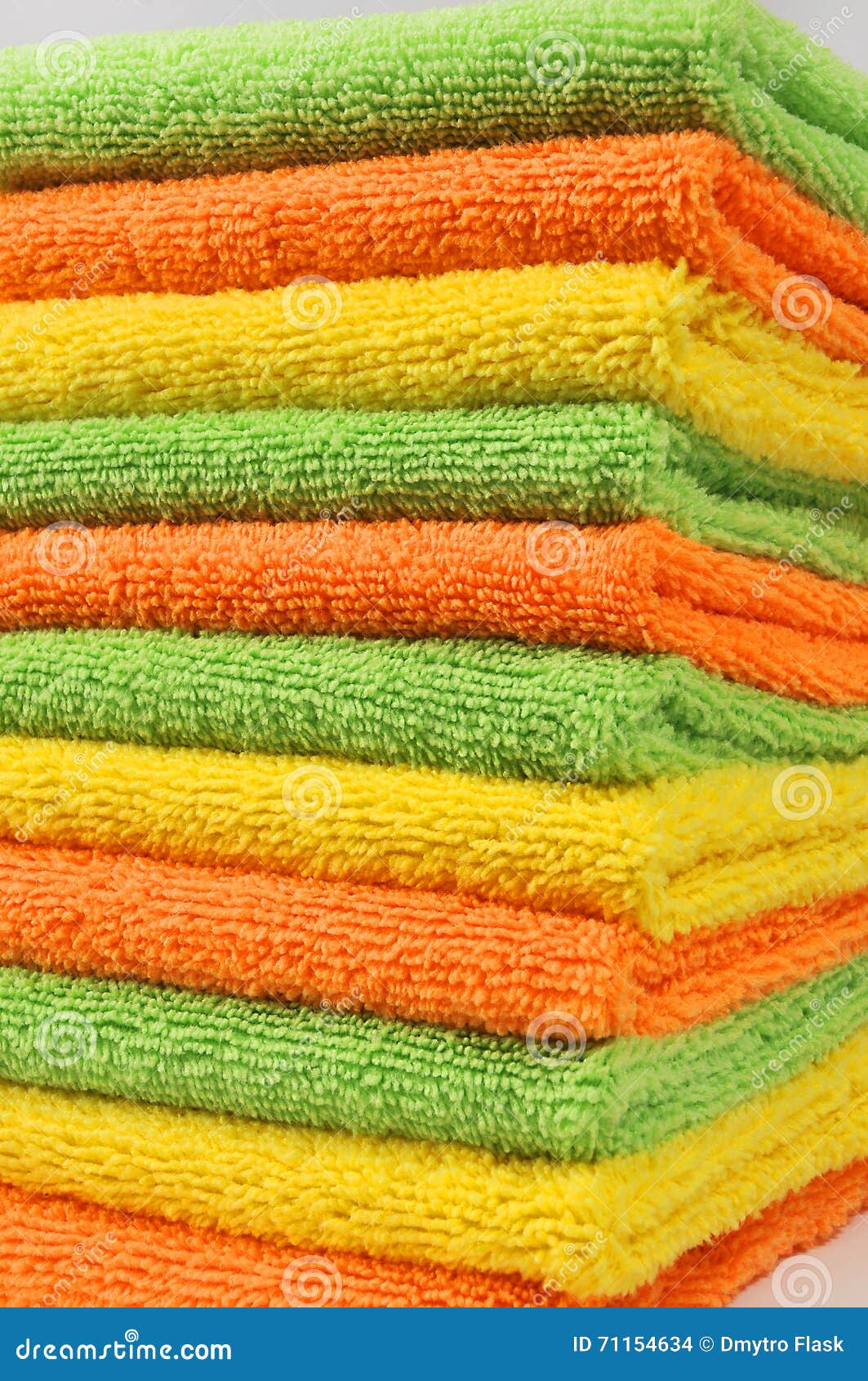 Cleaning Cloths, Color Towels Stock Photo Image of fabric, isolated
