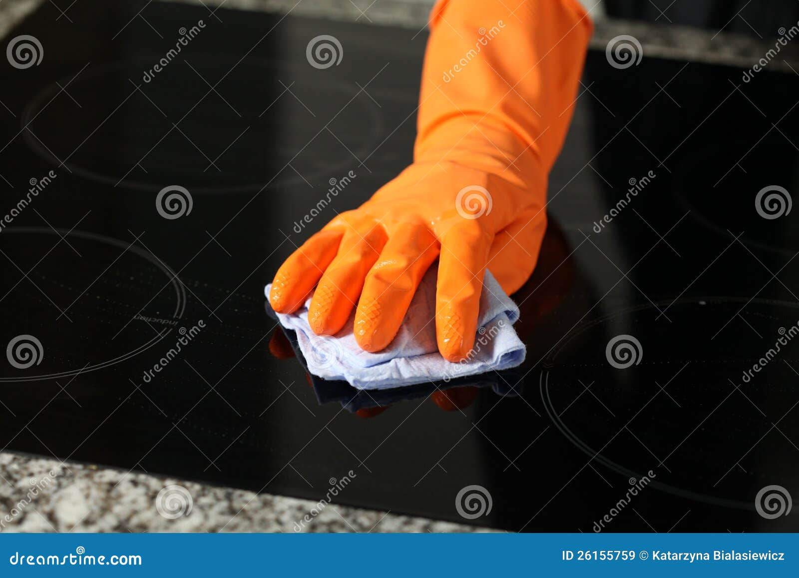 Cleaning a cooker stock image. Image of electric, cooking 26155759