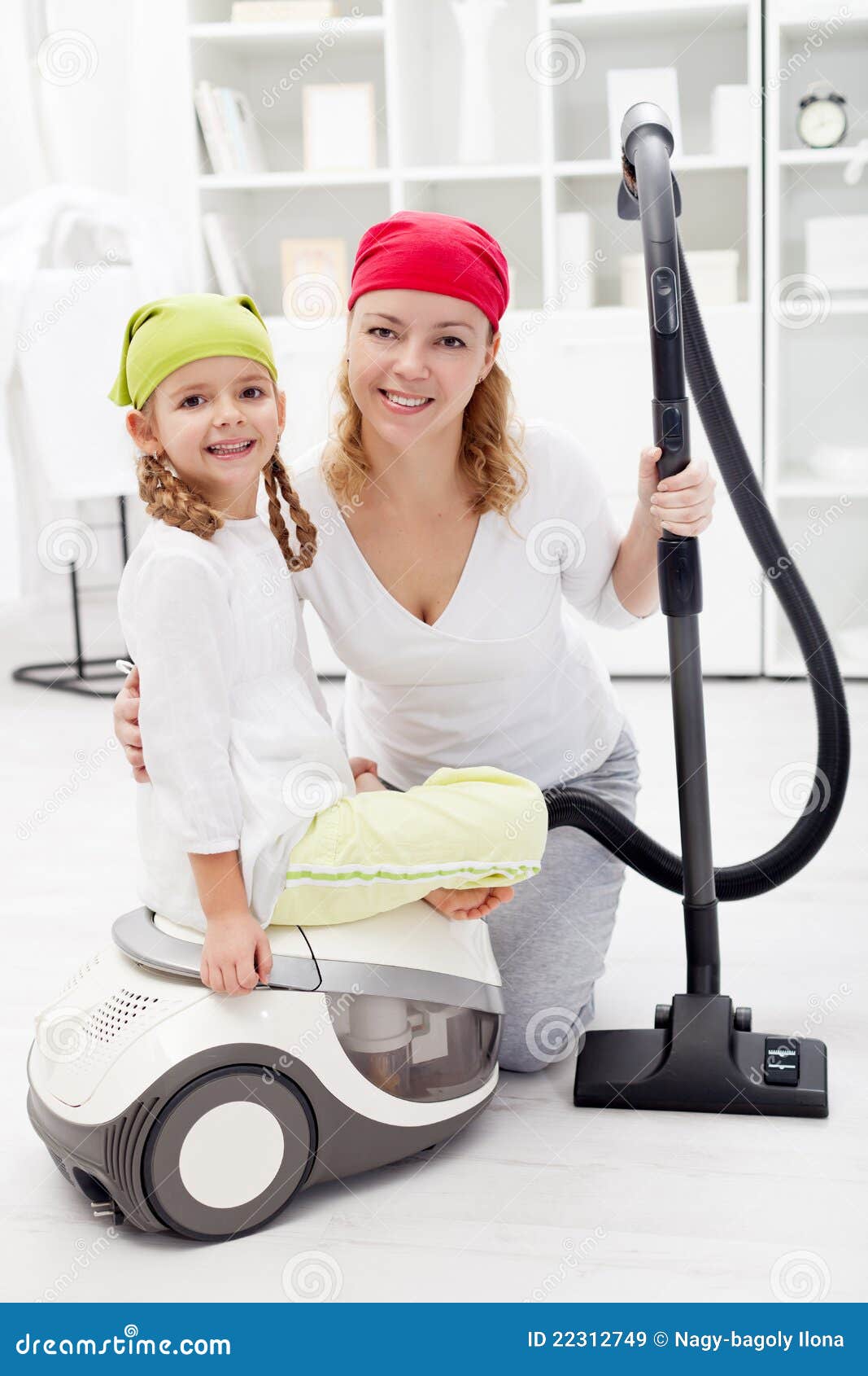Cleaning day stock image. Image of child, housewife, domestic 22312749