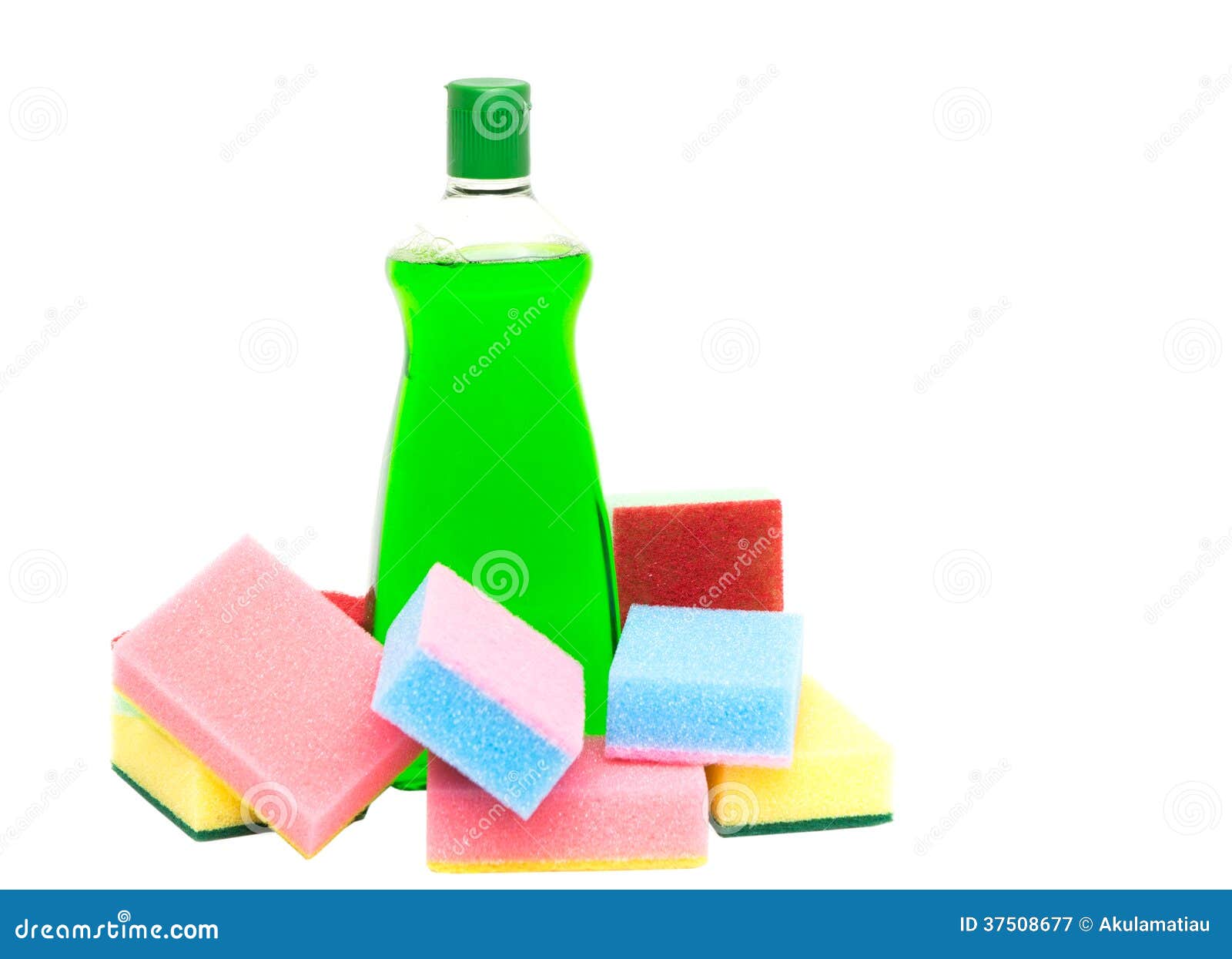 Cleaning Detergent and Sponges IV Stock Image Image of clean, cleaner