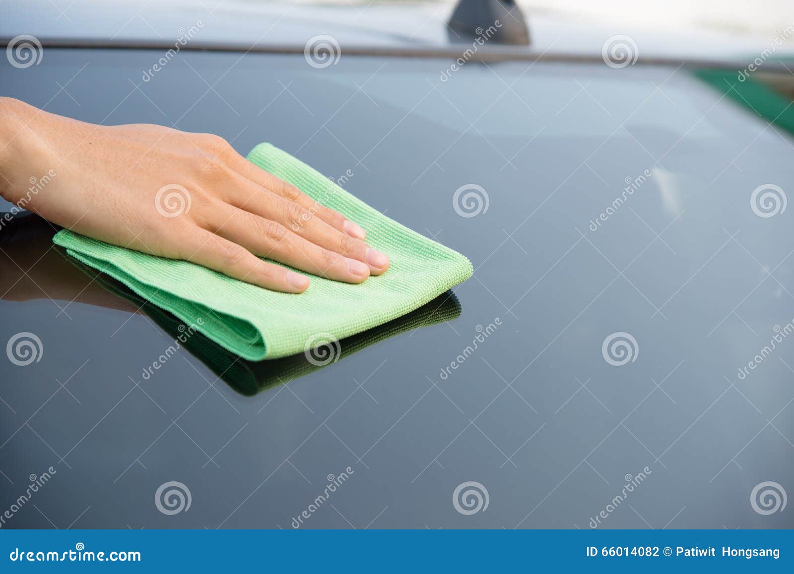Cleaning glass car stock photo. Image of automobile, body 66014082