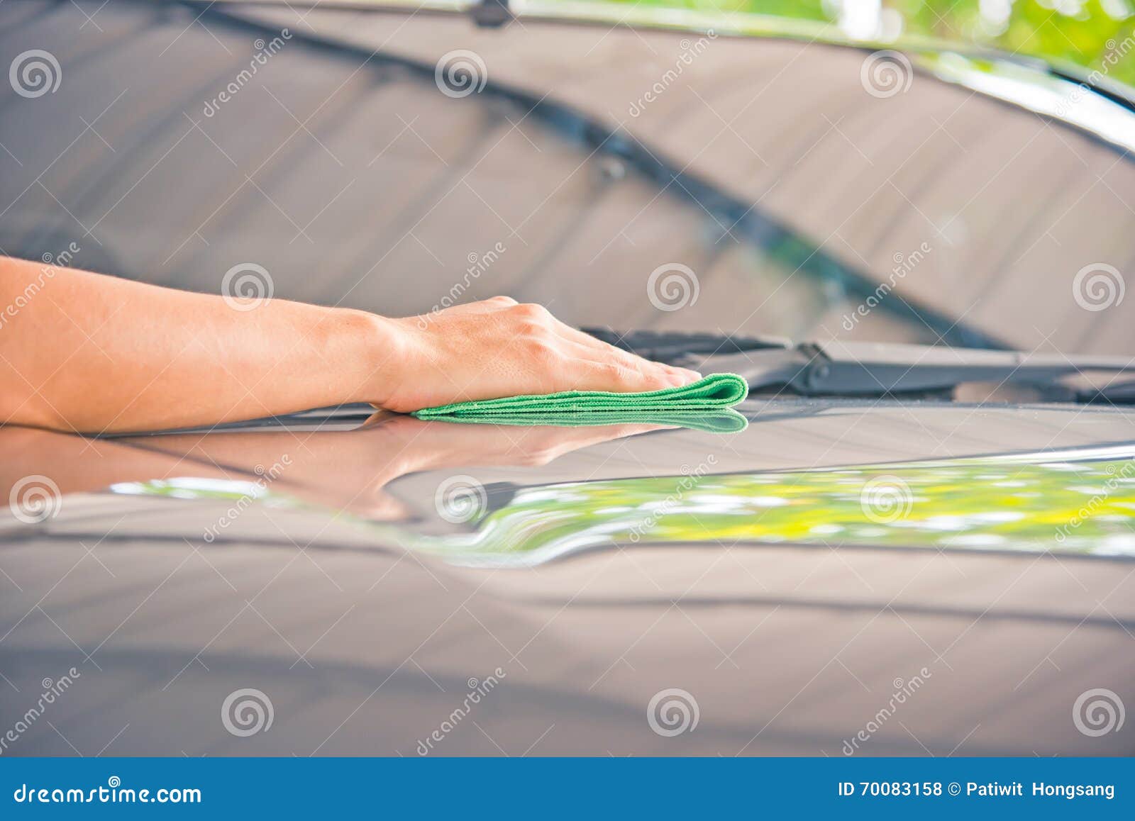 Cleaning glass car stock photo. Image of cleaner, detailing 70083158