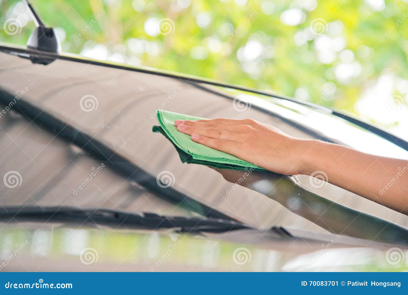 Cleaning glass car stock image. Image of professional 70083701