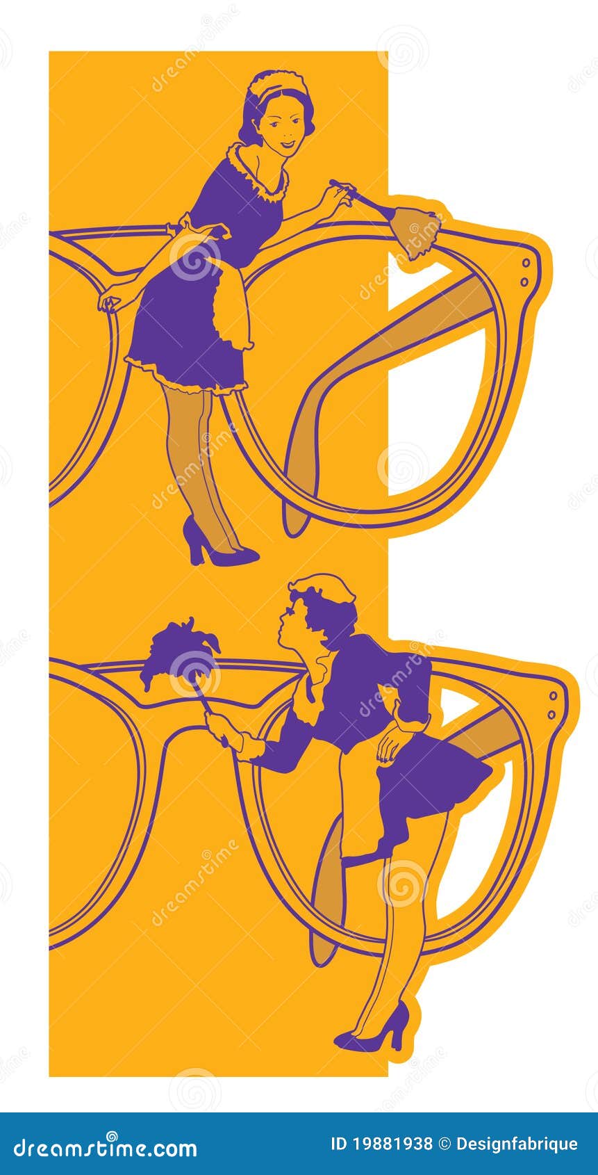 Cleaning glasses stock vector. Illustration of background 19881938