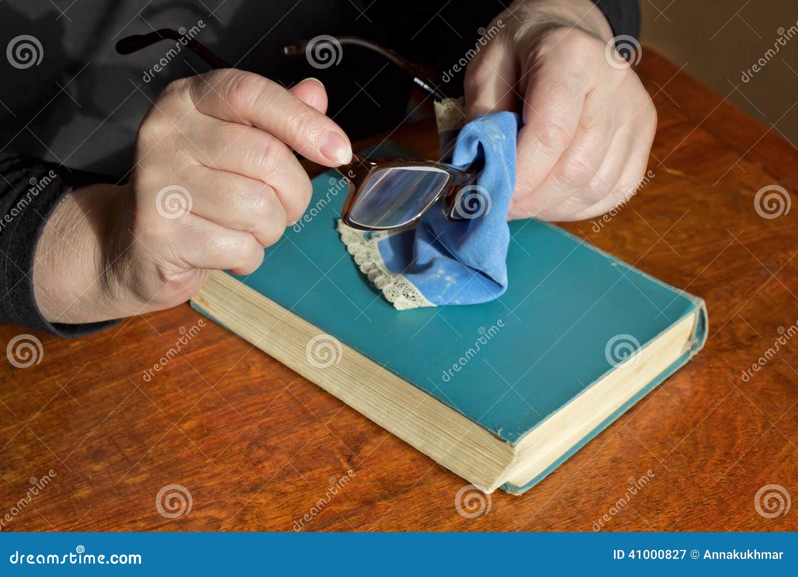 Cleaning glasses stock image. Image of view, read, caucasian 41000827