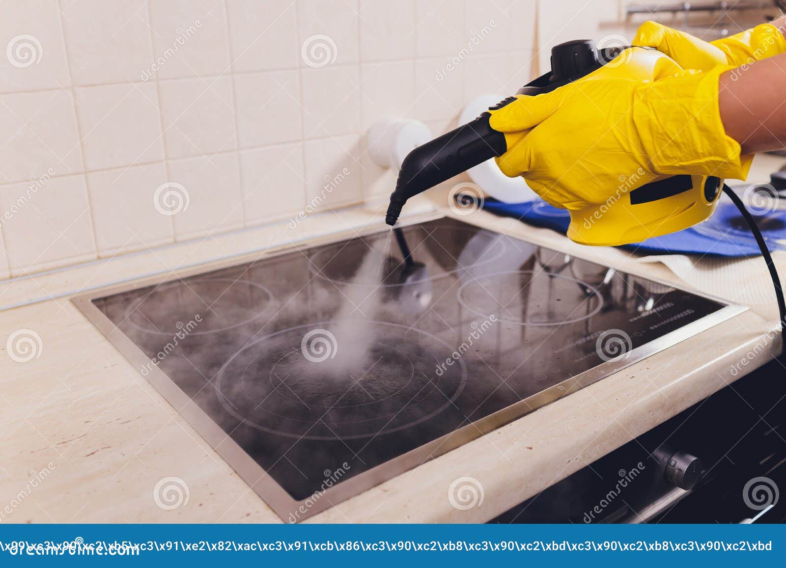 Cleaning Kitchen Hob Steam Cleaner 170127480 