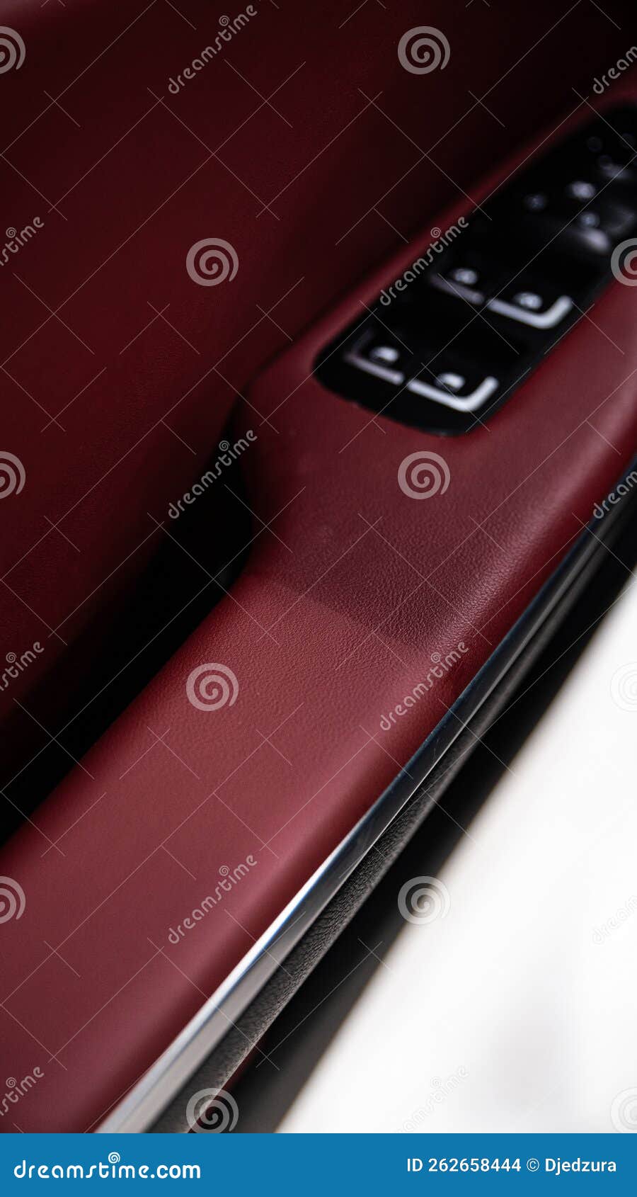 Cleaning Leather Upholstery Effect before and after Stock Photo Image