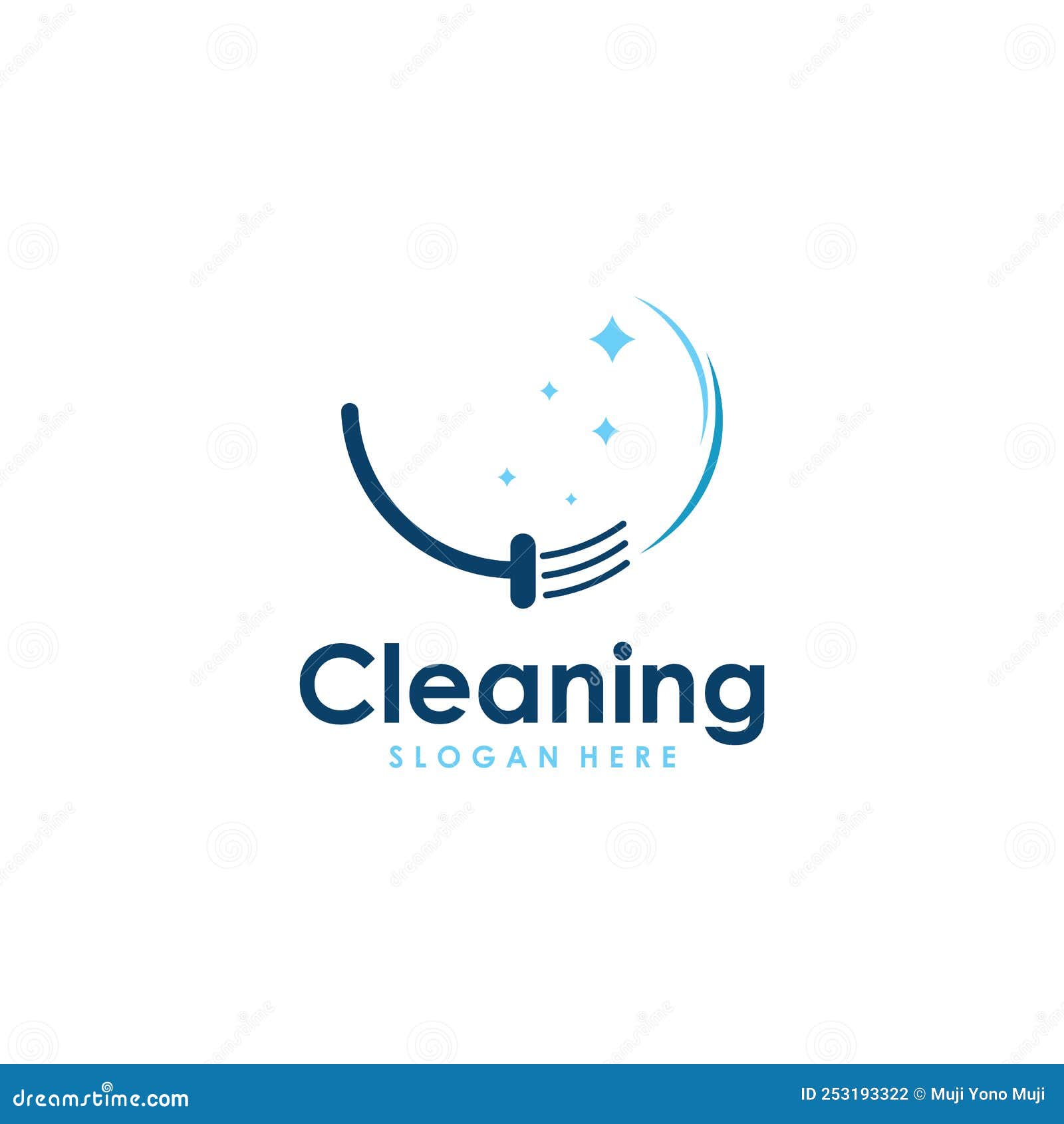 Cleaning Logo, Cleaning Protection Logo and House Cleaning Logo.with a