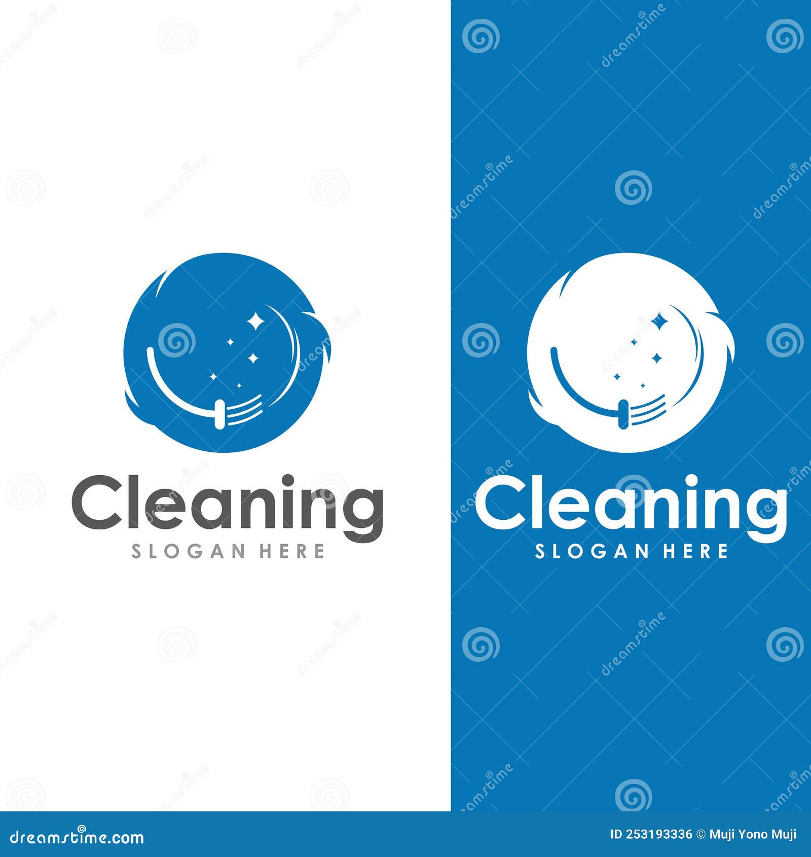 Cleaning Logo, Cleaning Protection Logo and House Cleaning Logo.with a