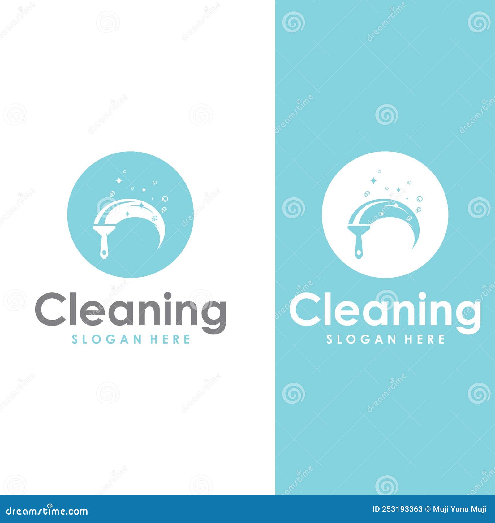 Cleaning Logo, Cleaning Protection Logo and House Cleaning Logo.with a