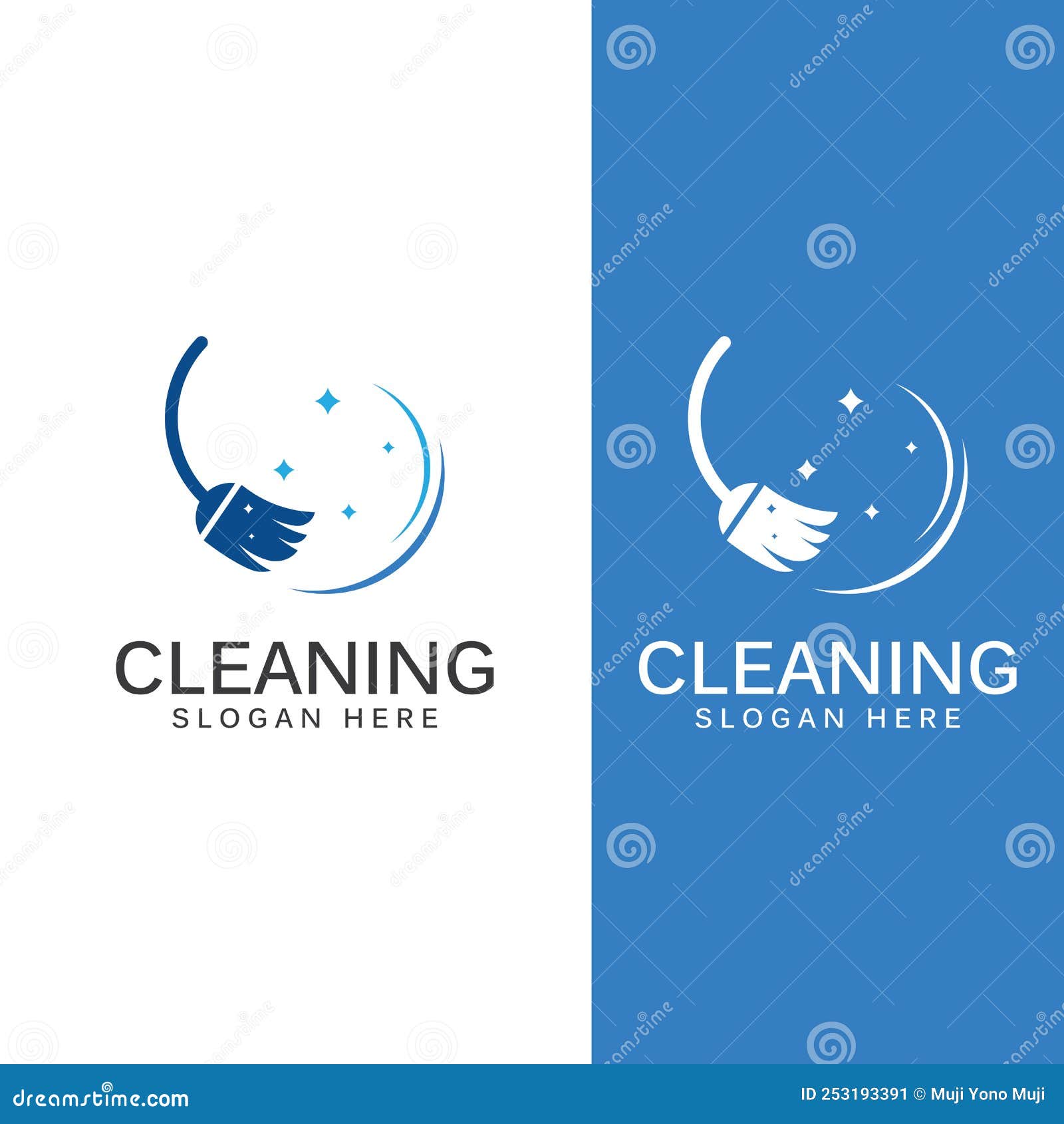 Cleaning Logo, Cleaning Protection Logo and House Cleaning Logo.with a