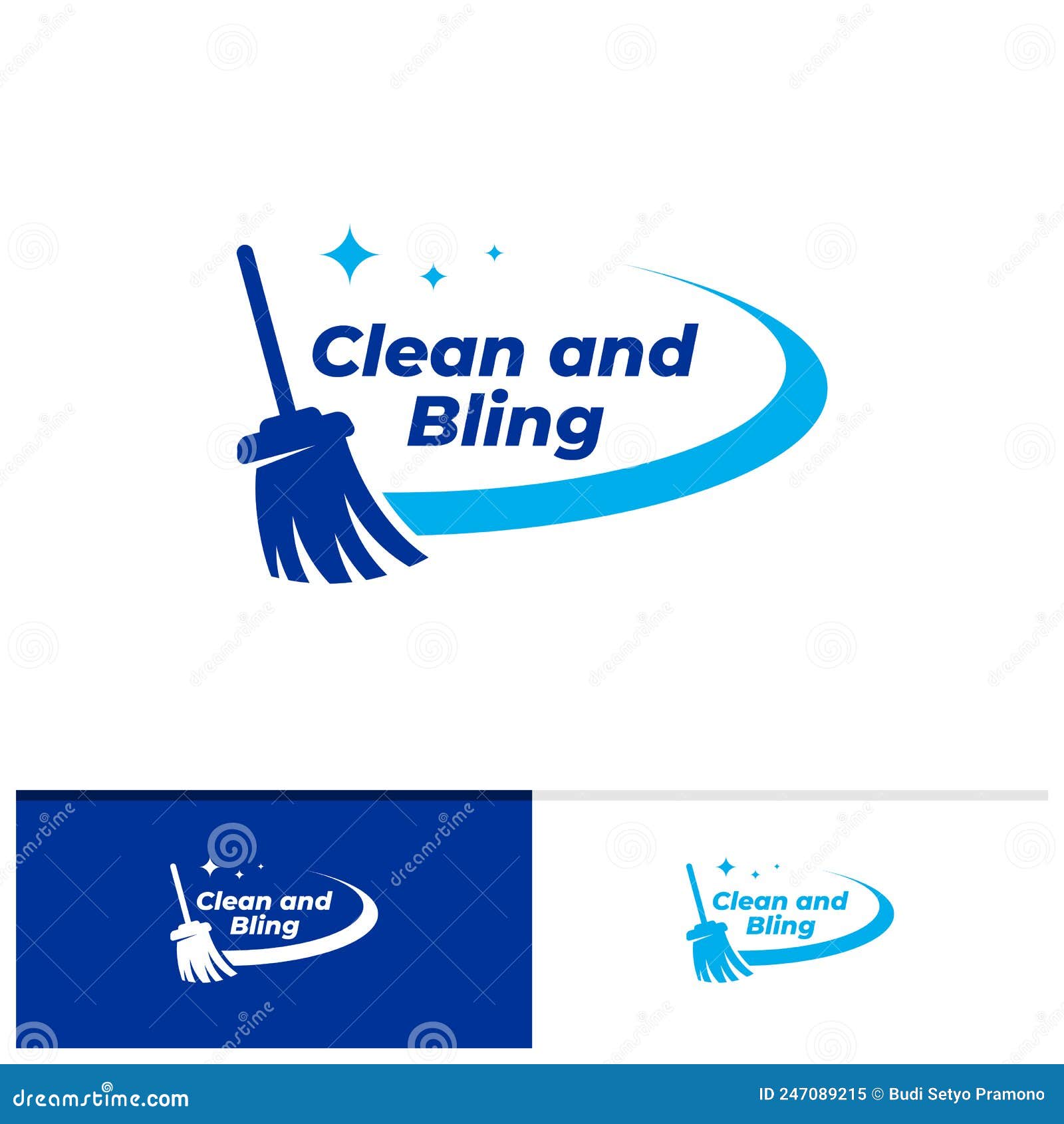 Cleaning Logo Vector Template, Creative Cleaning Logo Design Concepts