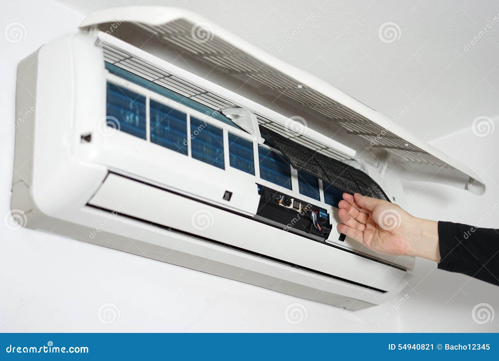 Cleaning and Maintaining Home Air Conditioning Stock Image Image of