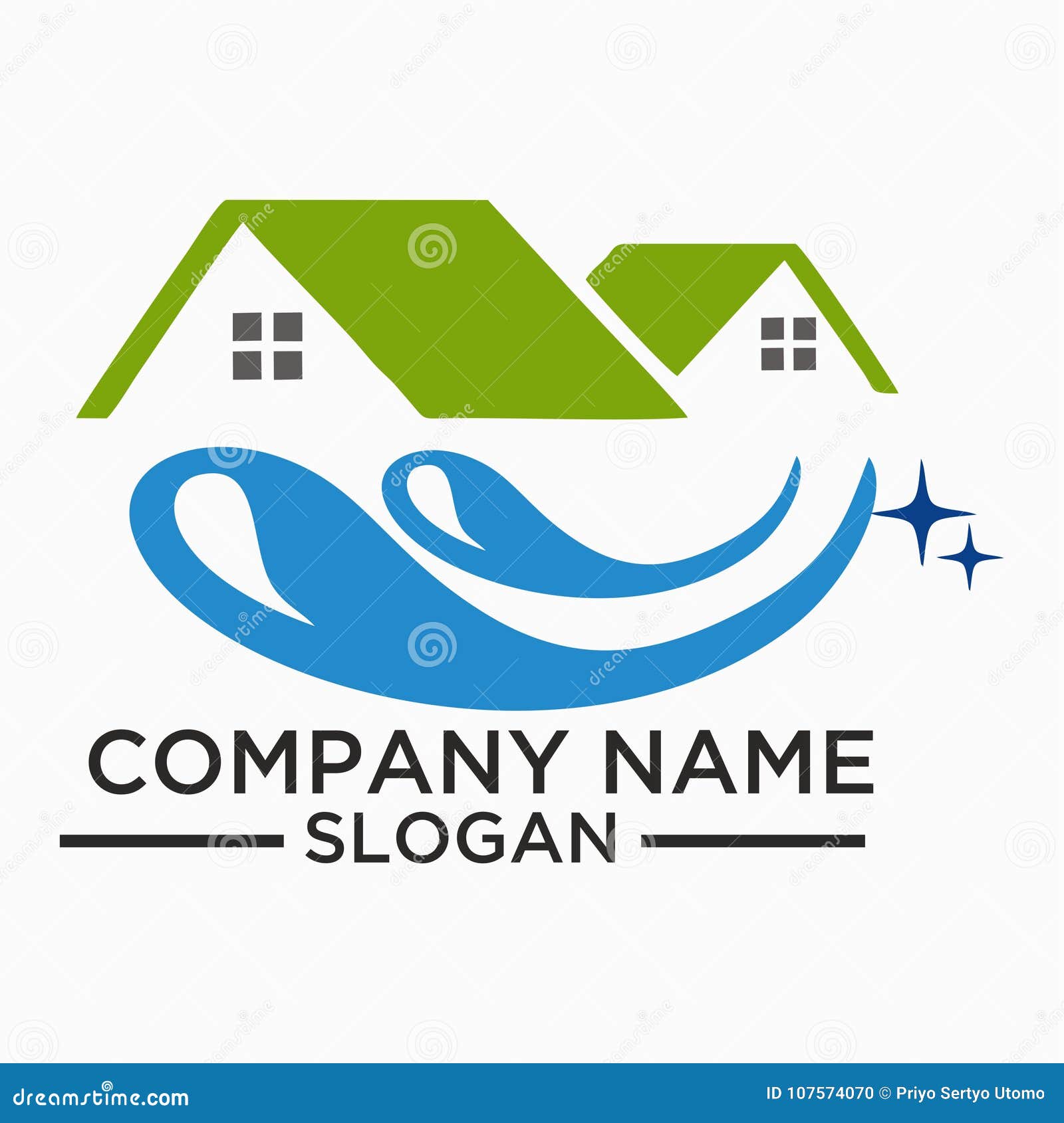 cleaning and maintenance logo and  template,
