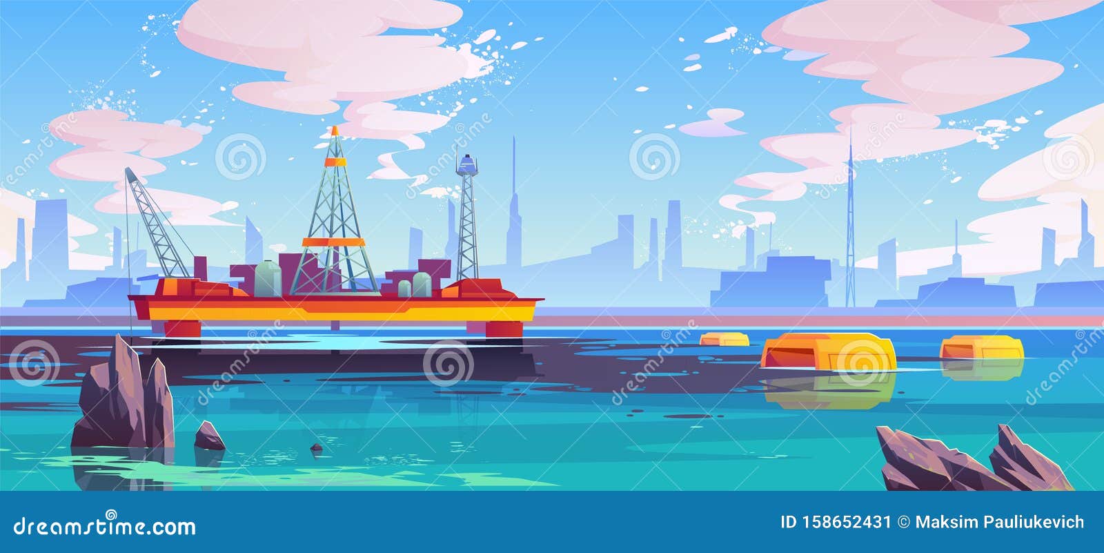 Cleaning of Oil in Ocean, Robots Bio-cleaners Stock Vector - Illustration of nature, marine: 158652431 Cleaning of Oil in Ocean, Robots Bio-cleaners Stock Vector - Illustration of nature, marine: 158652431