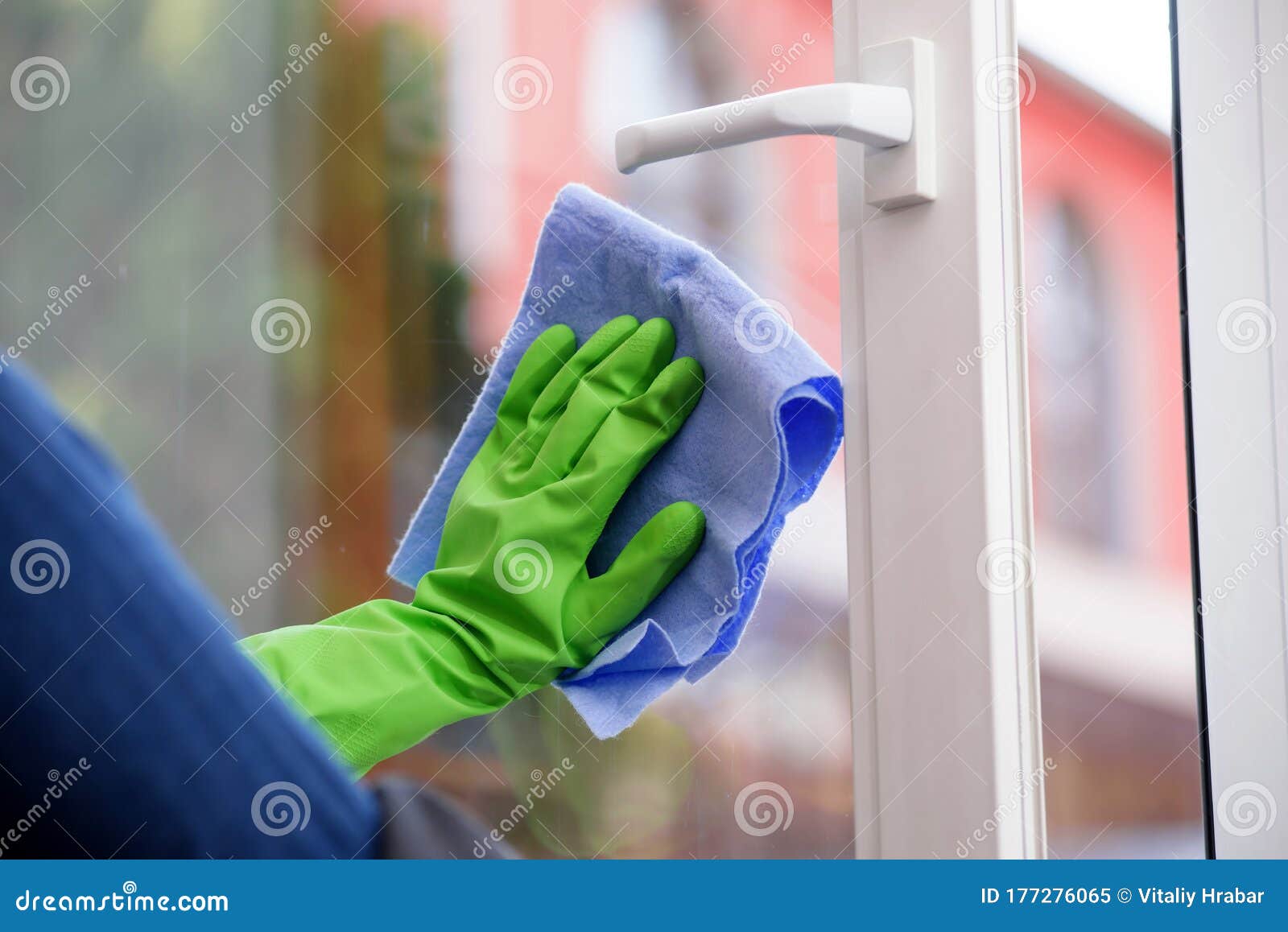 Cleaning of Opened Vinyl Plastic Window Stock Image Image of fresh, object 177276065