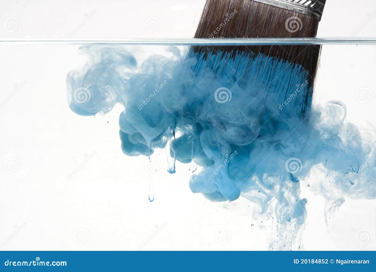 Cleaning a paint brush stock photo. Image of paint, brush 20184852