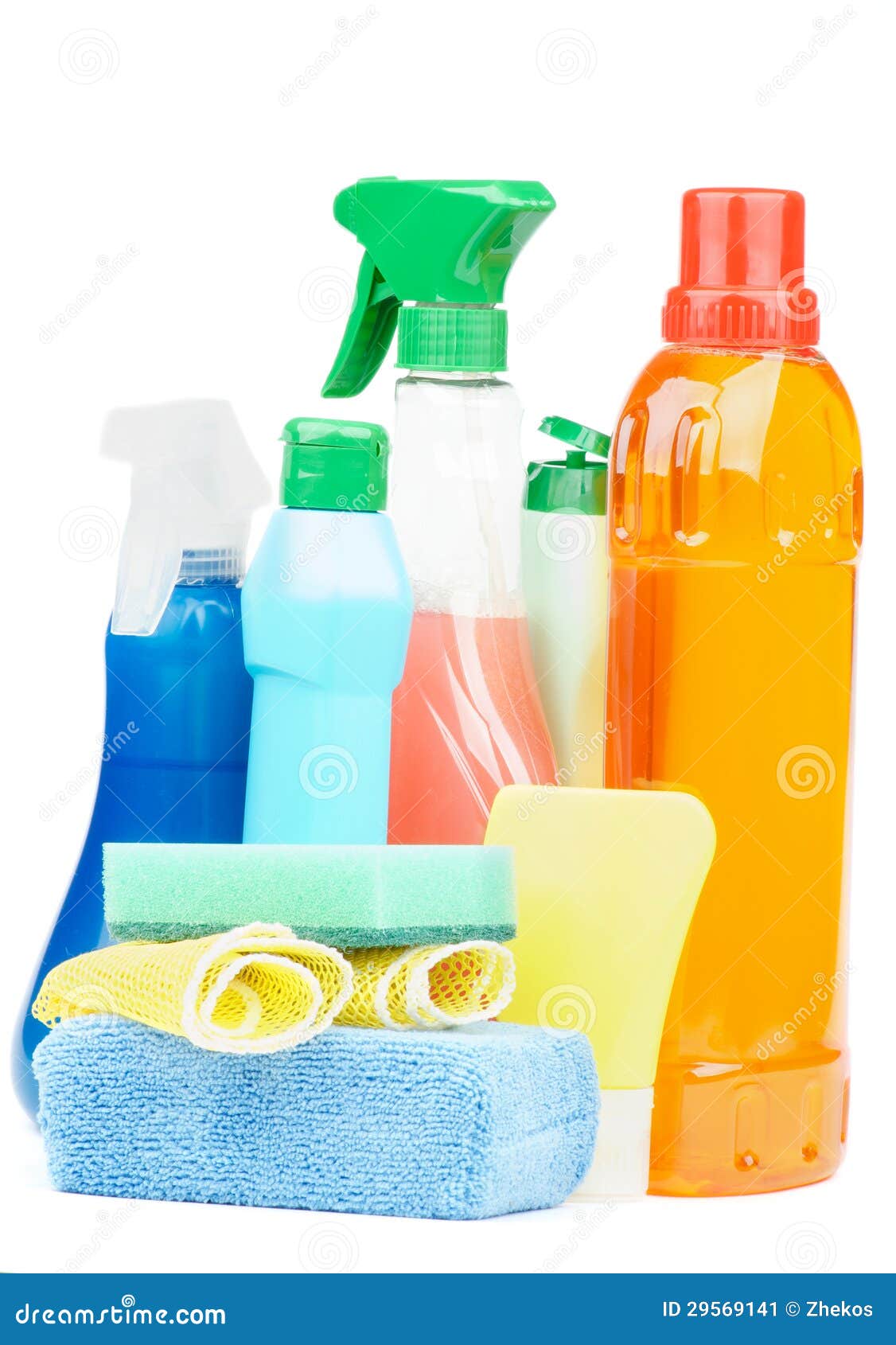 Cleaning Products stock image. Image of solution, liquid 29569141